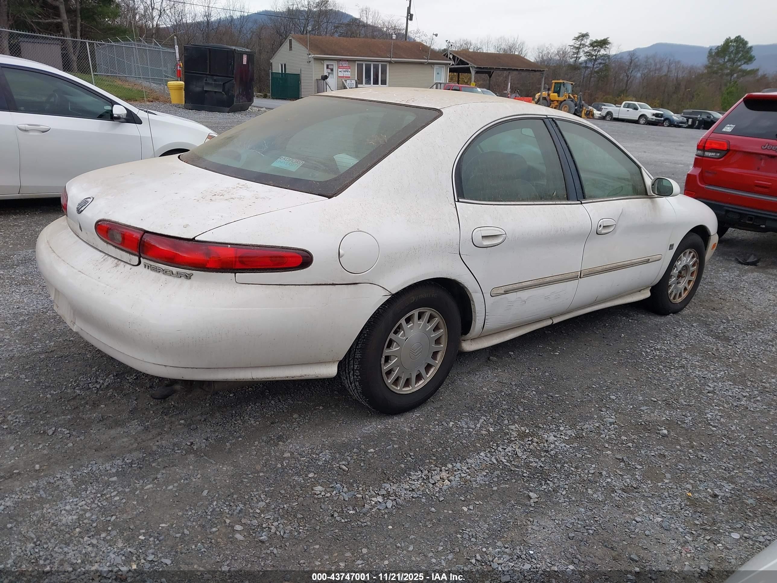 1999 Mercury Sable Ls White vin: 1MEFM53S5XA644055