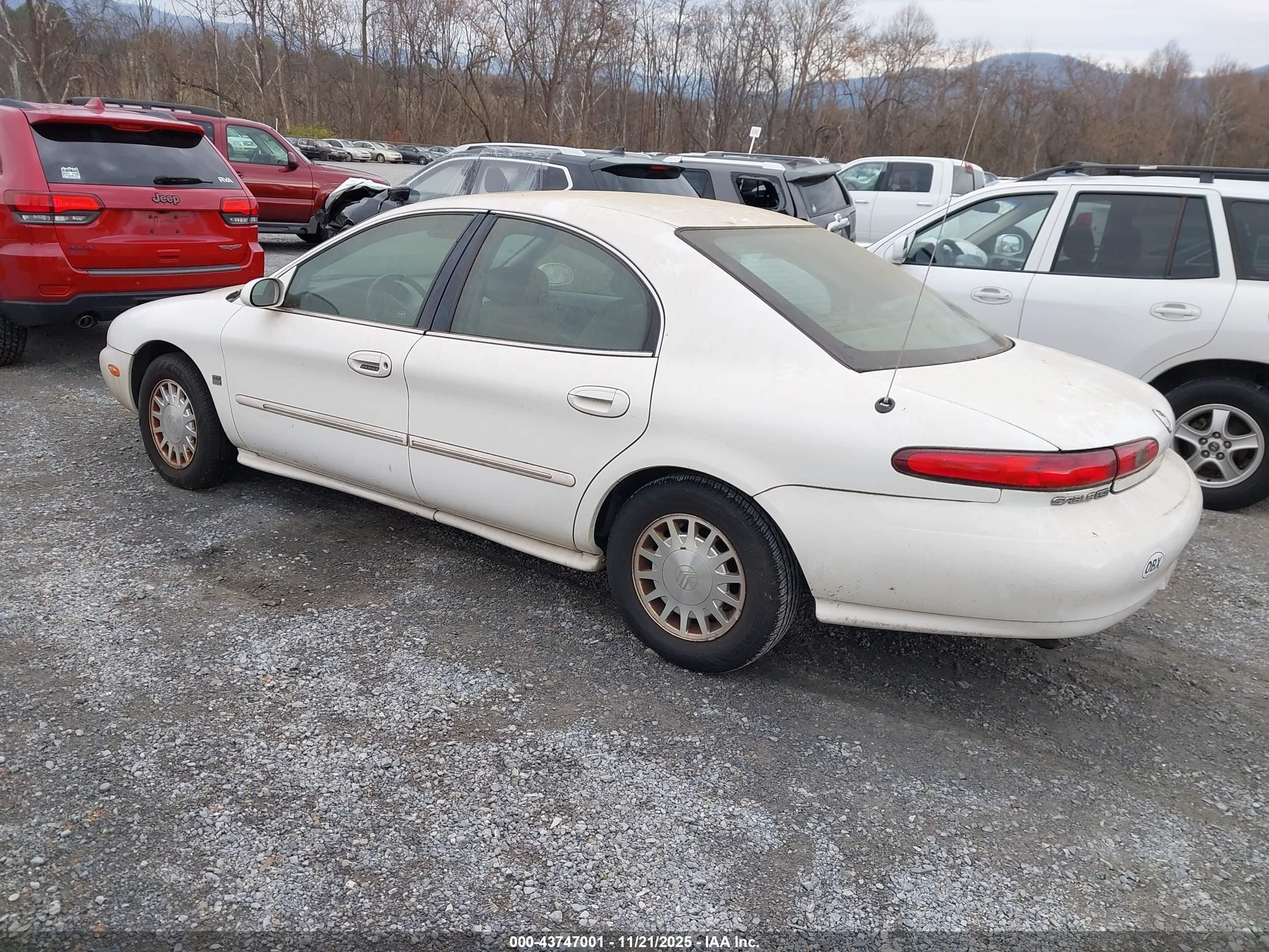 1999 Mercury Sable Ls White vin: 1MEFM53S5XA644055