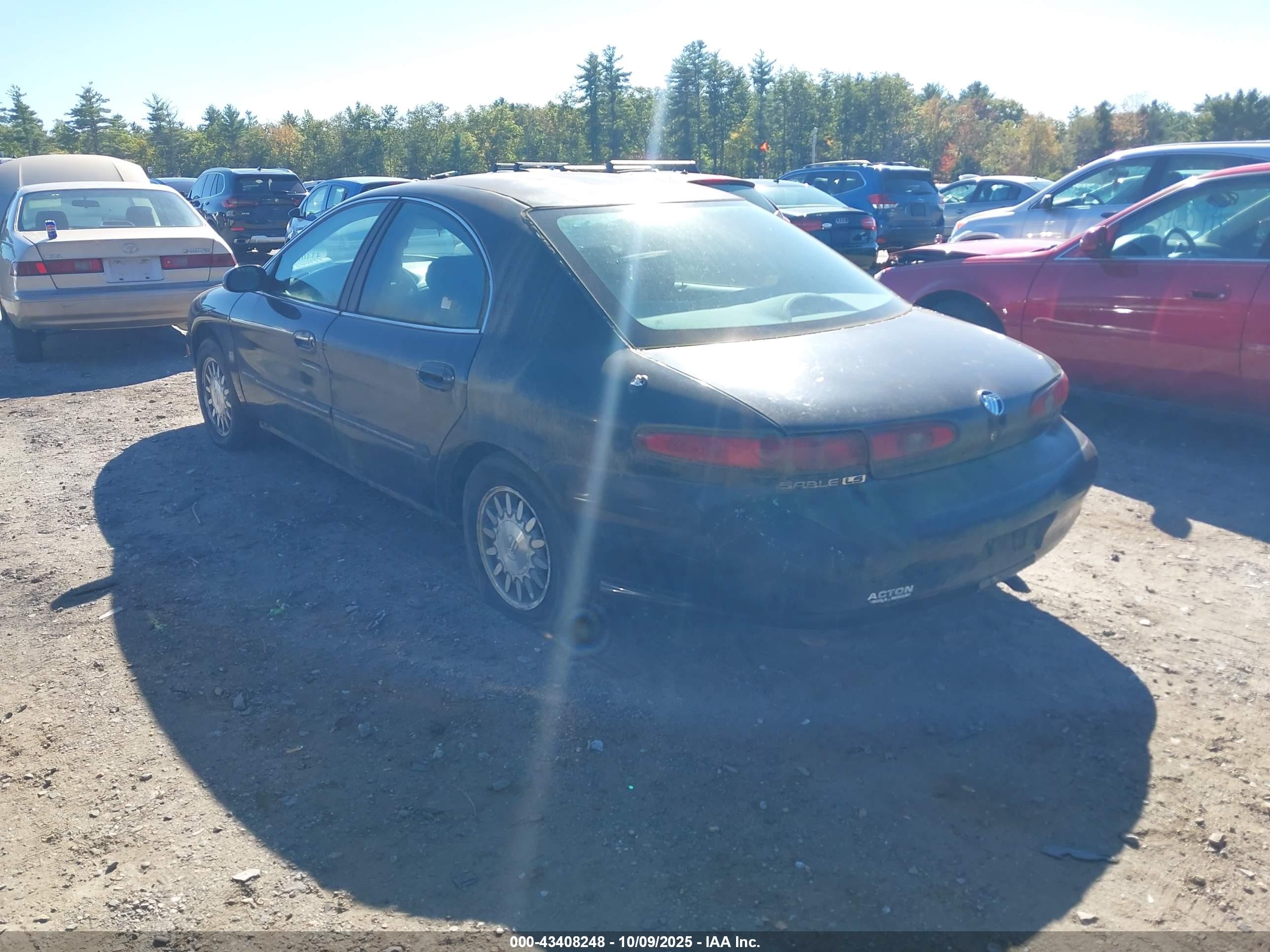 1998 Mercury Sable Ls Black vin: 1MEFM53S6WA647044