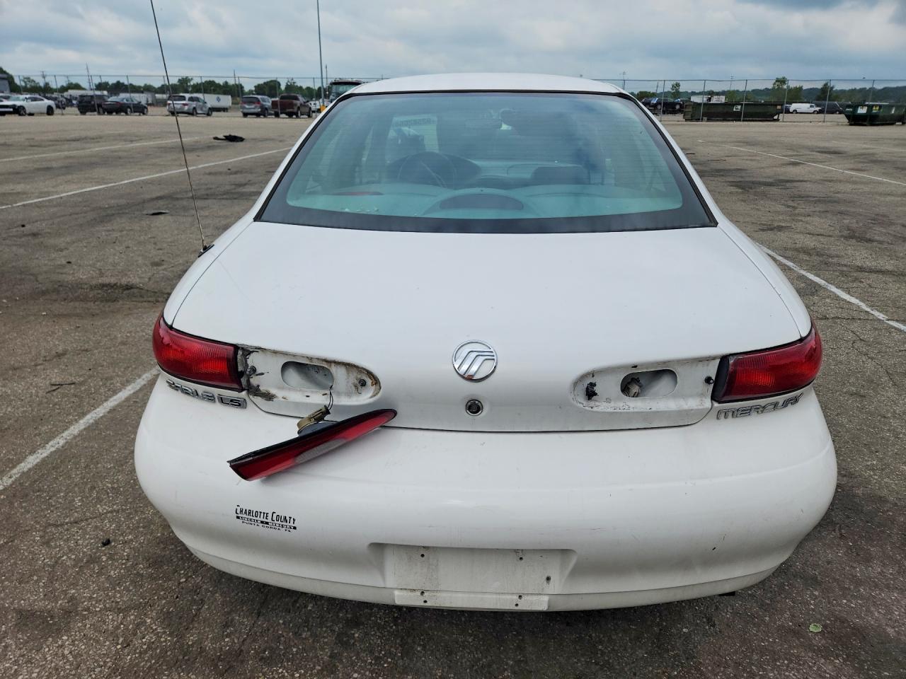 1999 Mercury Sable Ls White vin: 1MEFM53S6XA613462