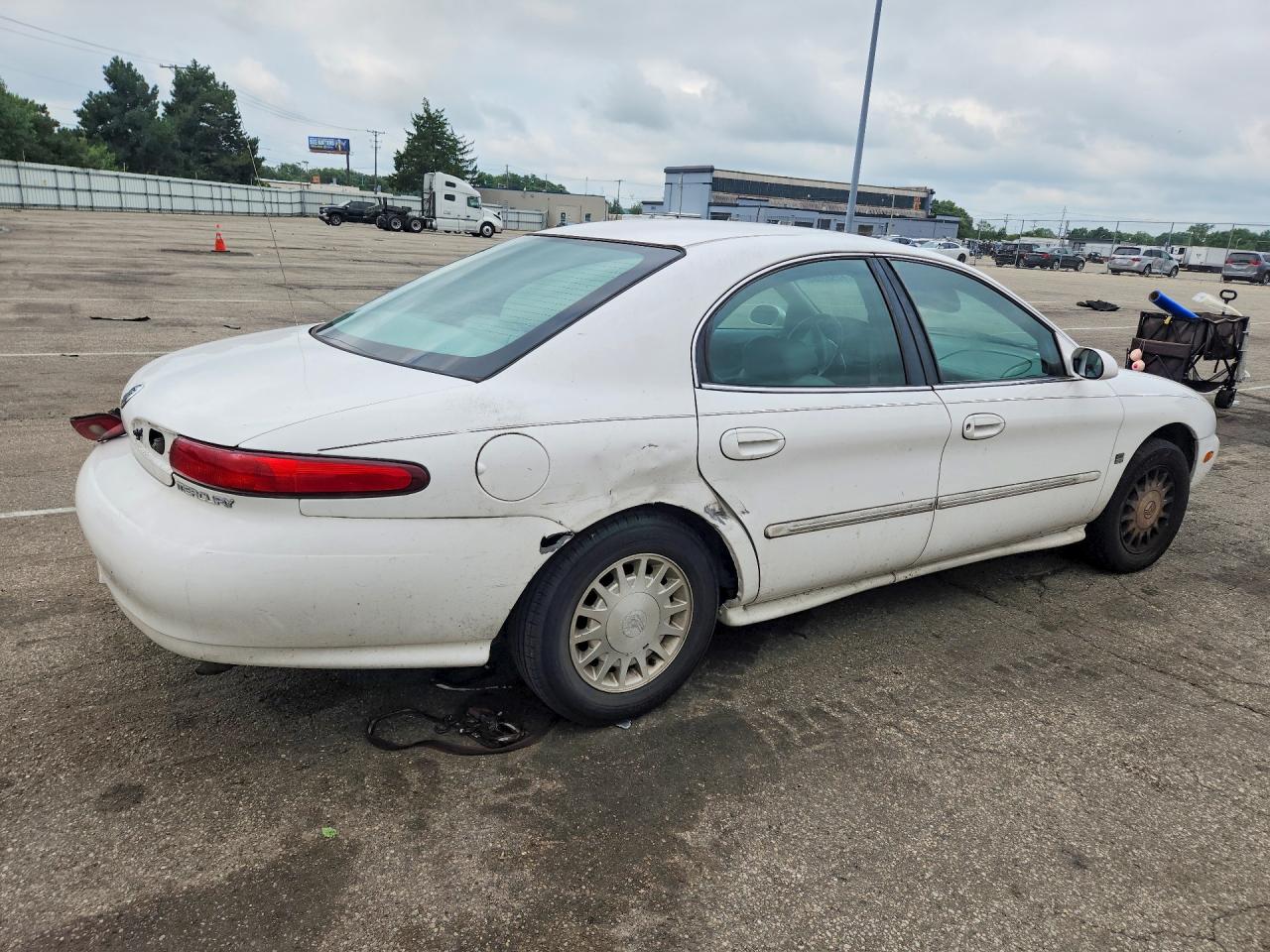 1999 Mercury Sable Ls White vin: 1MEFM53S6XA613462