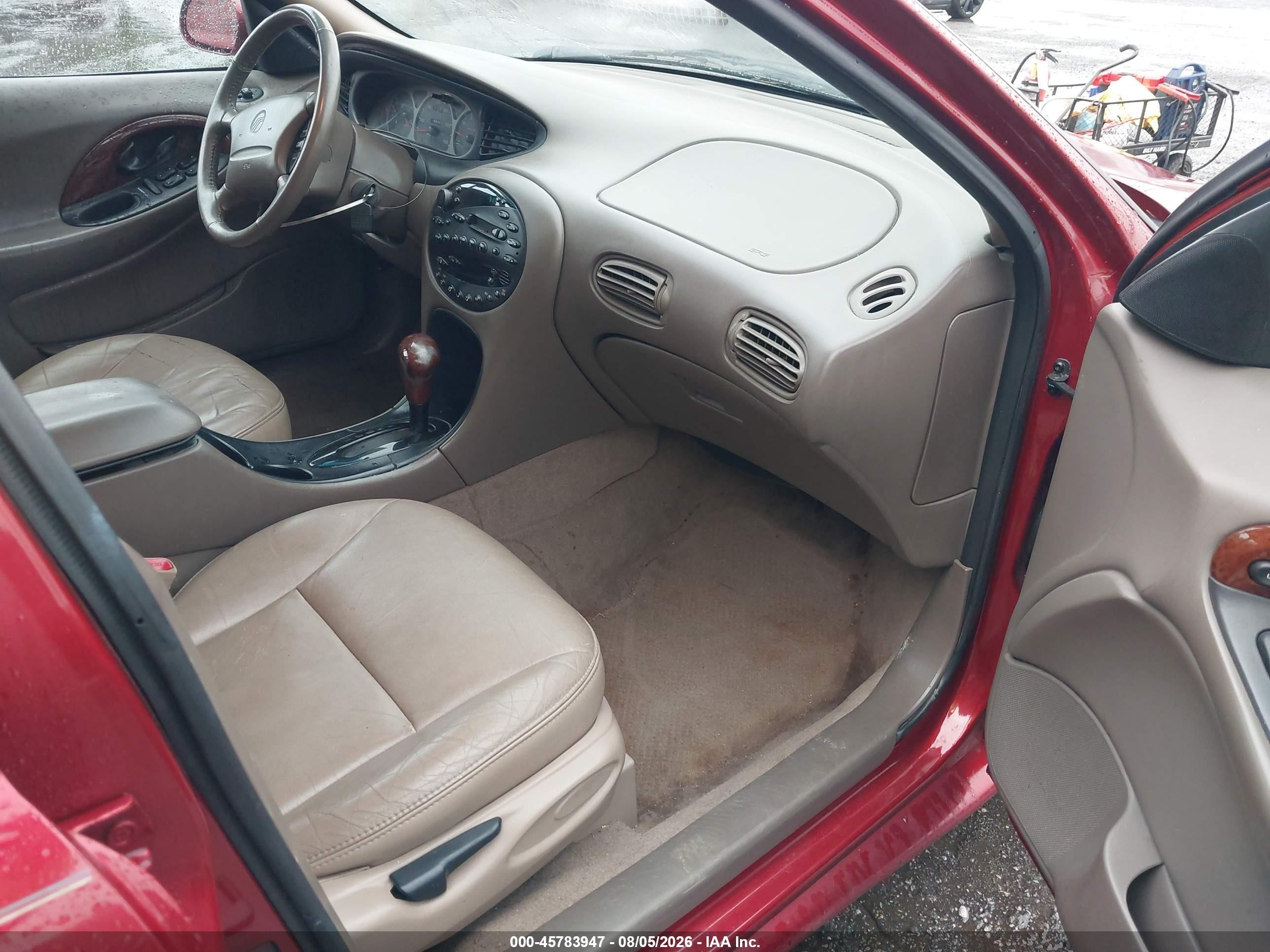 1999 Mercury Sable Ls Red vin: 1MEFM53S6XA636899