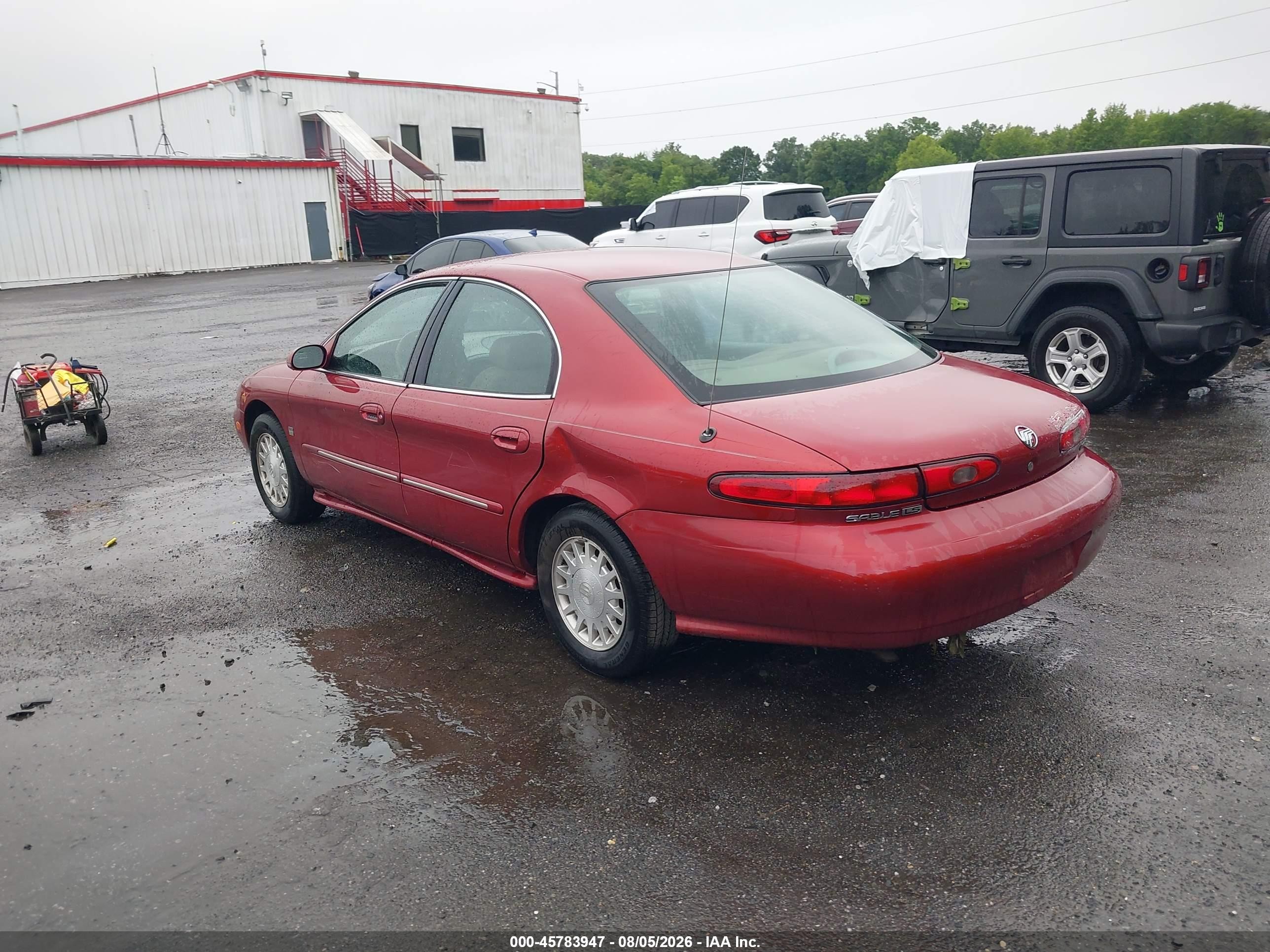 1999 Mercury Sable Ls Red vin: 1MEFM53S6XA636899