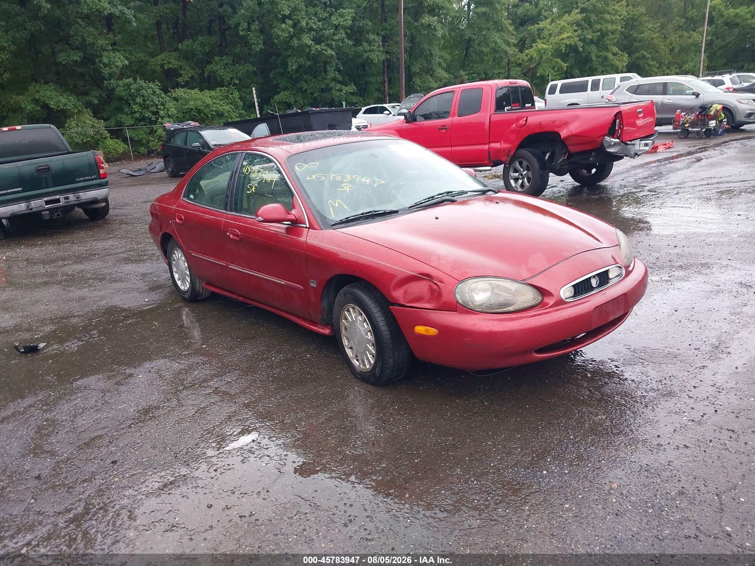 1999 Mercury Sable Ls Red vin: 1MEFM53S6XA636899