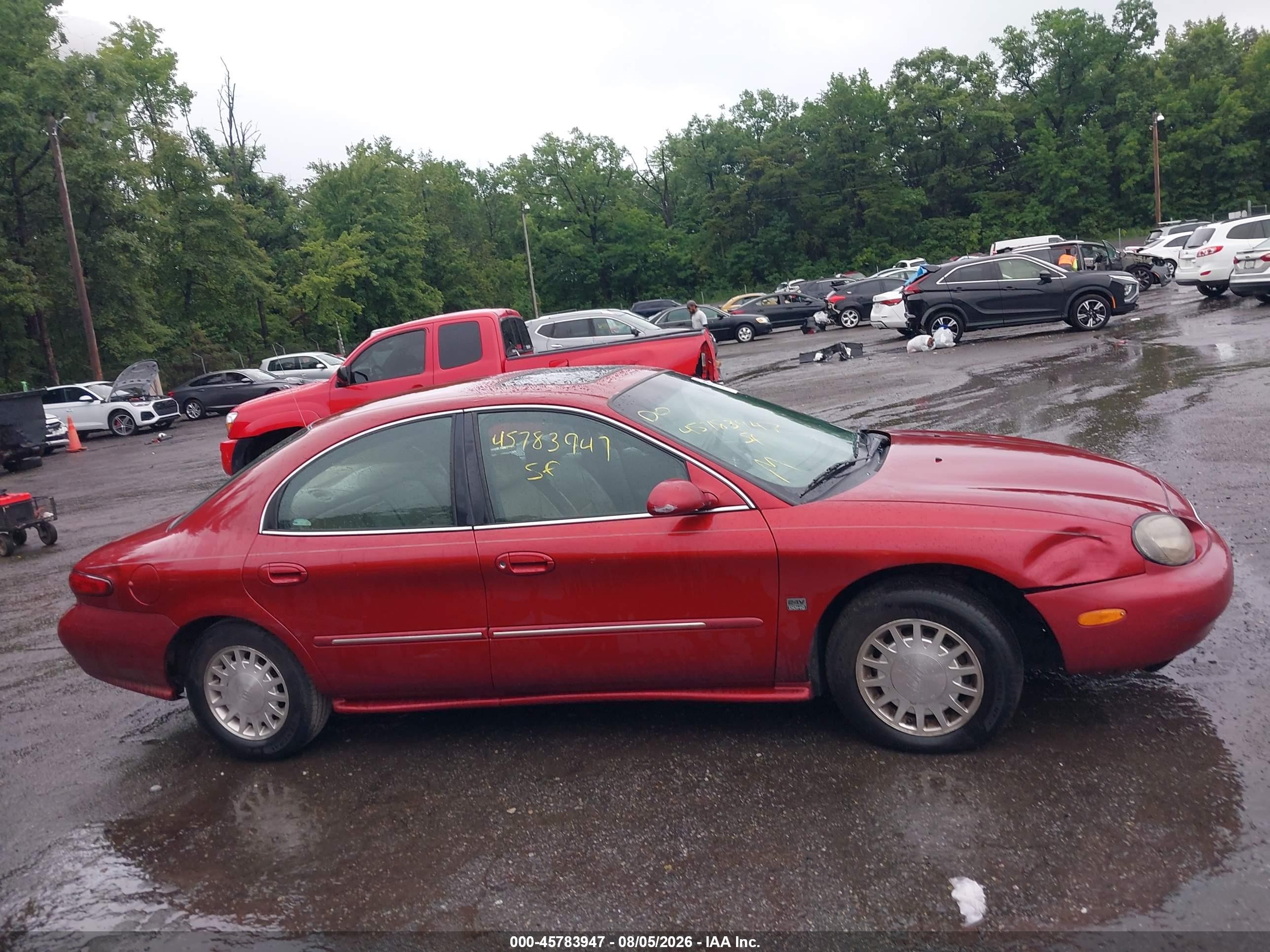 1999 Mercury Sable Ls Red vin: 1MEFM53S6XA636899