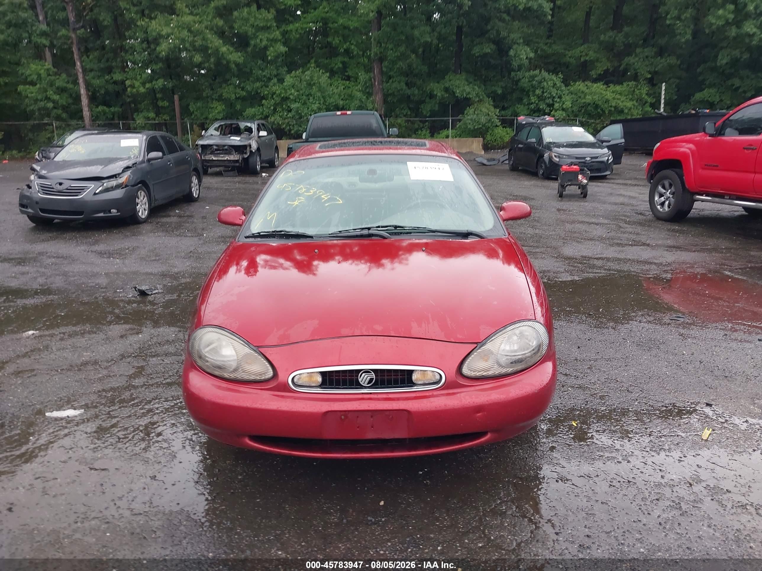 1999 Mercury Sable Ls Red vin: 1MEFM53S6XA636899