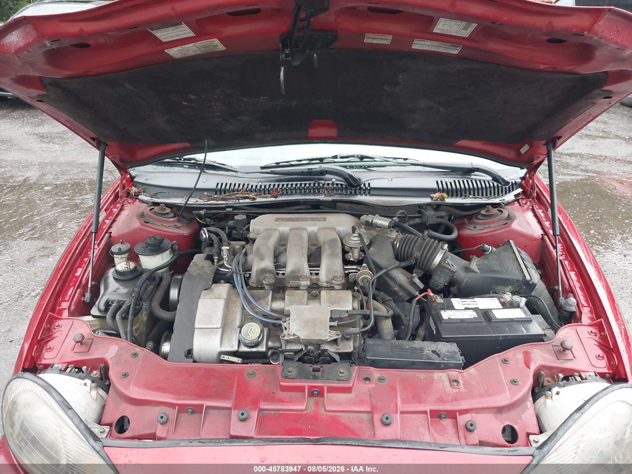 1999 Mercury Sable Ls Red vin: 1MEFM53S6XA636899