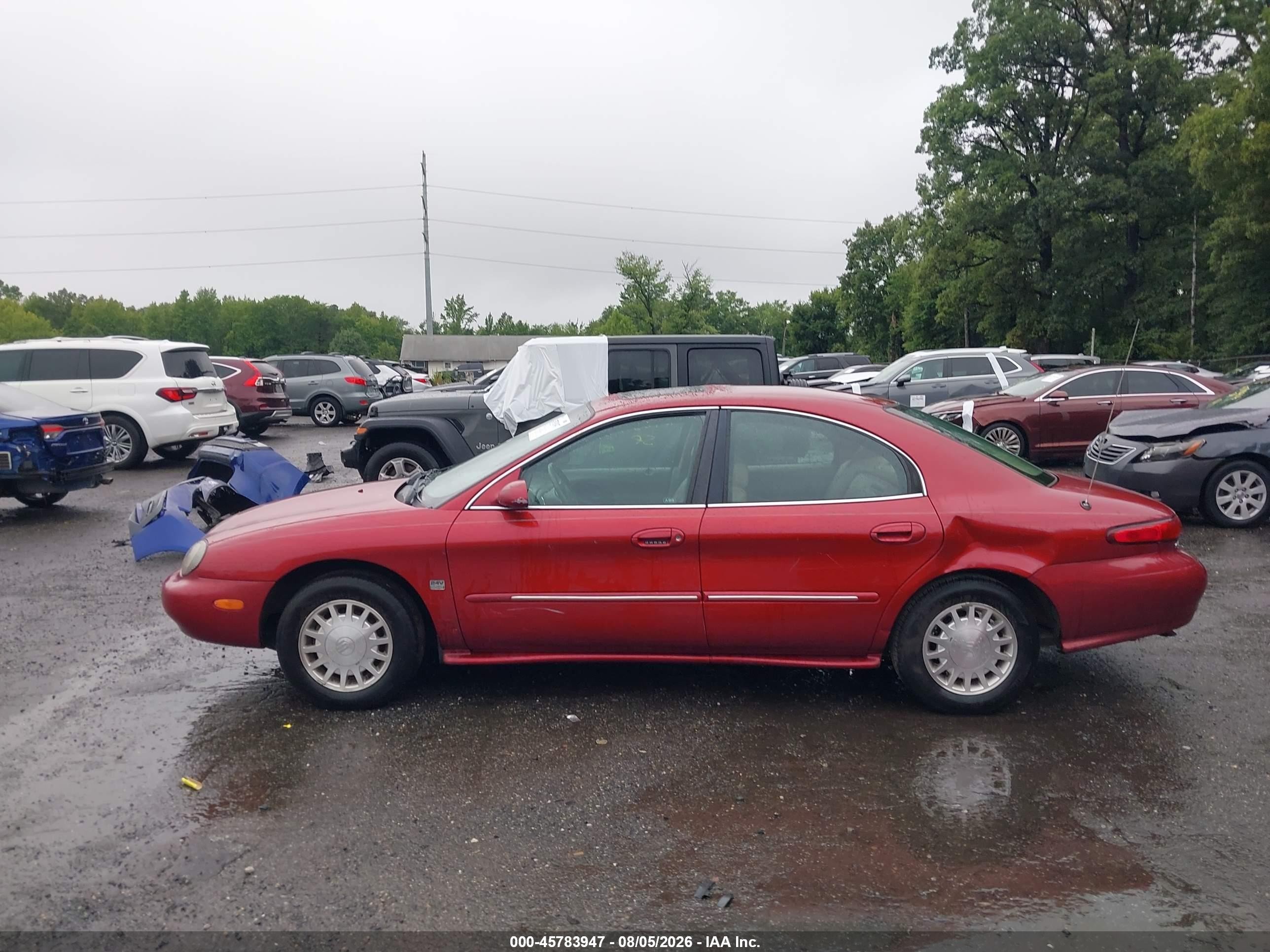 1999 Mercury Sable Ls Red vin: 1MEFM53S6XA636899
