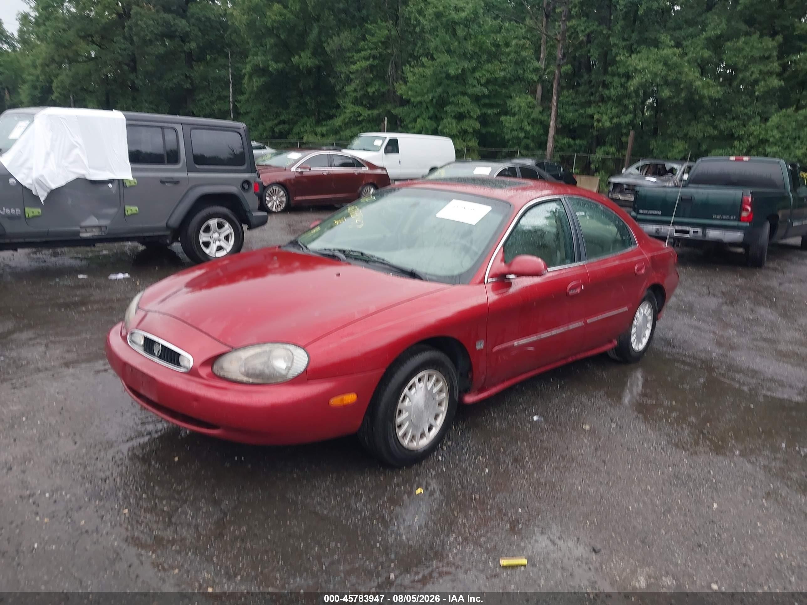 1999 Mercury Sable Ls Red vin: 1MEFM53S6XA636899
