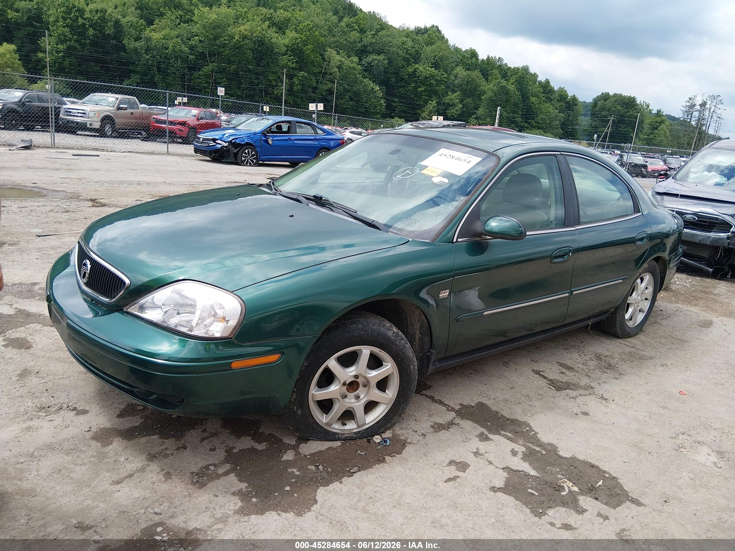 2000 Mercury Sable Ls Green vin: 1MEFM53S6YA636807