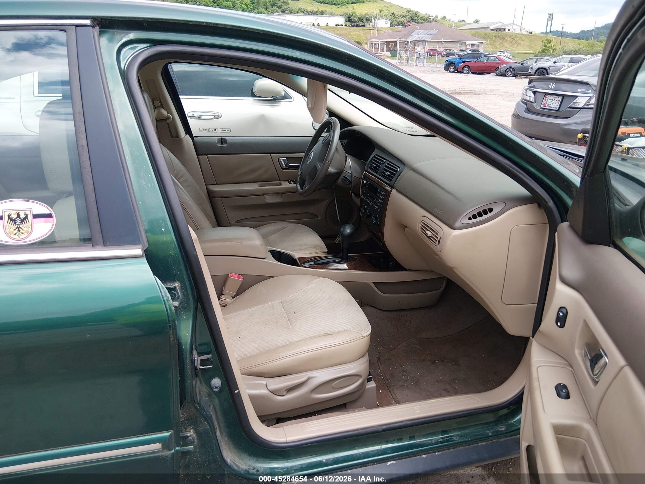 2000 Mercury Sable Ls Green vin: 1MEFM53S6YA636807