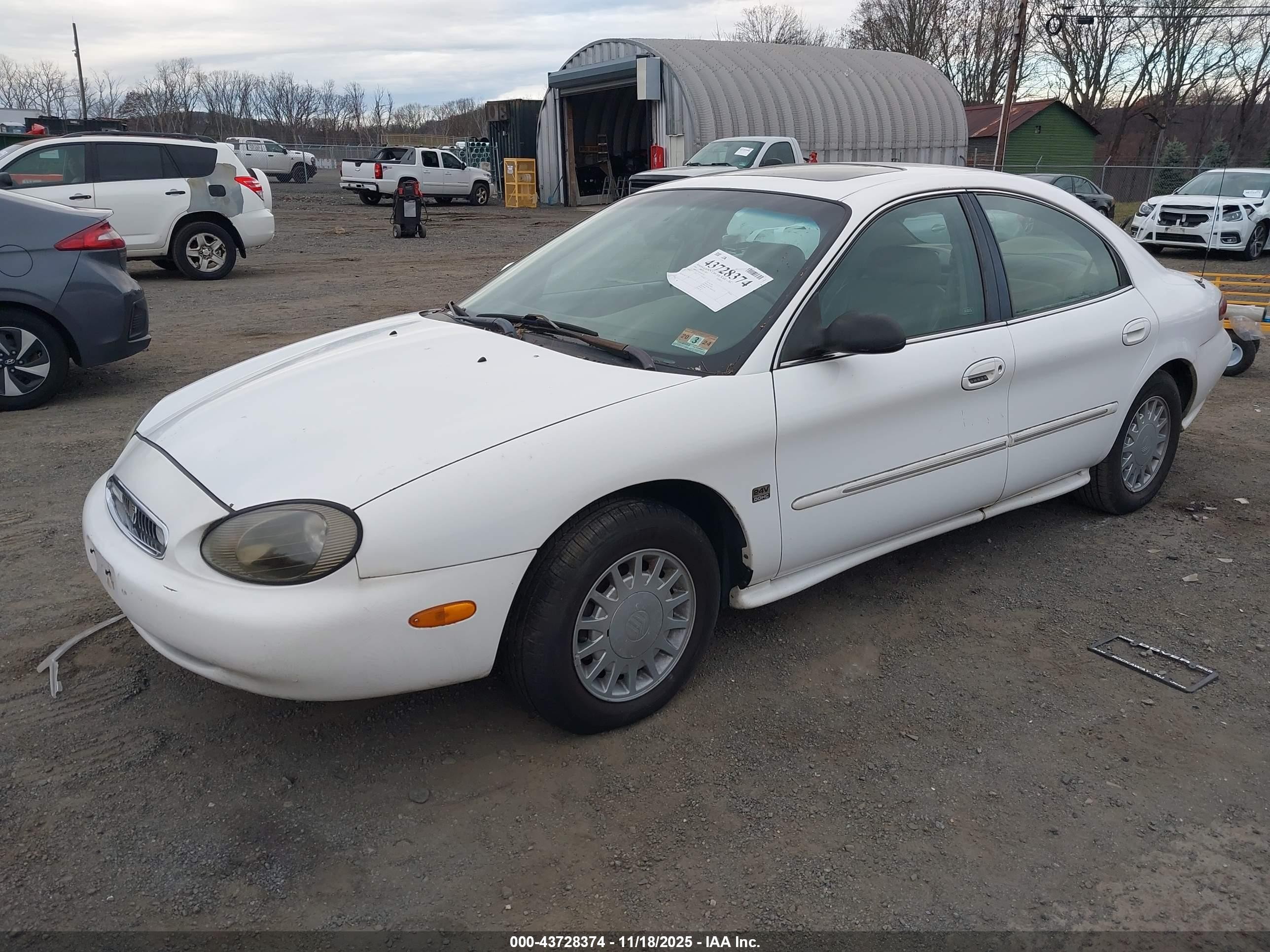 1999 Mercury Sable Ls Белый vin: 1MEFM53S8XA603256