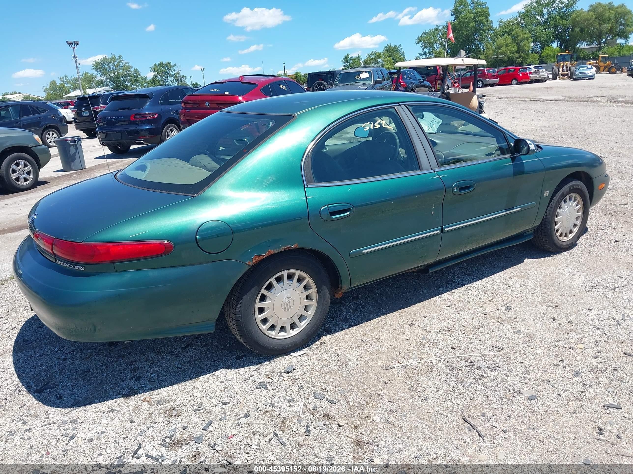 1999 Mercury Sable Ls Green vin: 1MEFM53S8XG658741