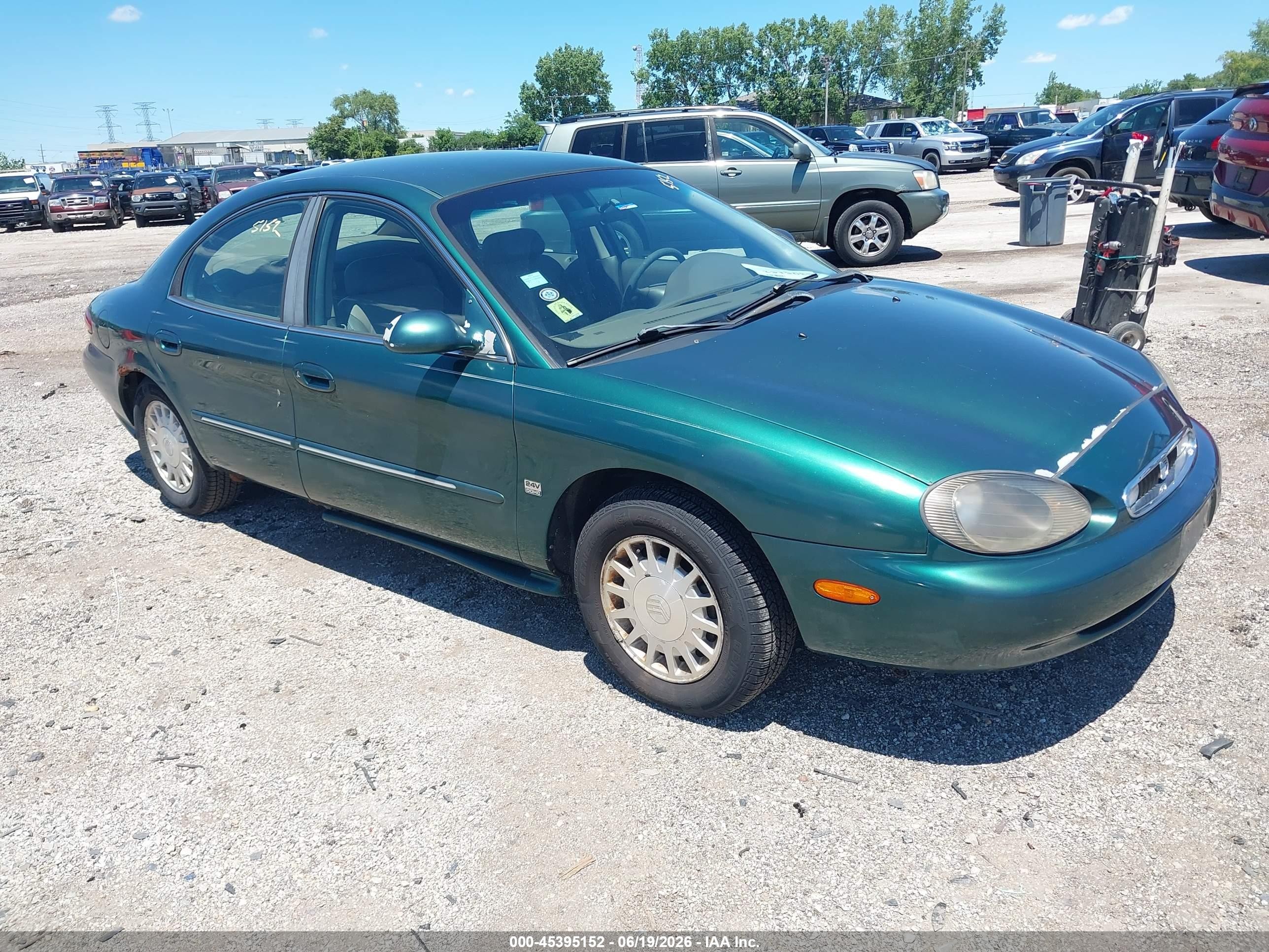 1999 Mercury Sable Ls Green vin: 1MEFM53S8XG658741