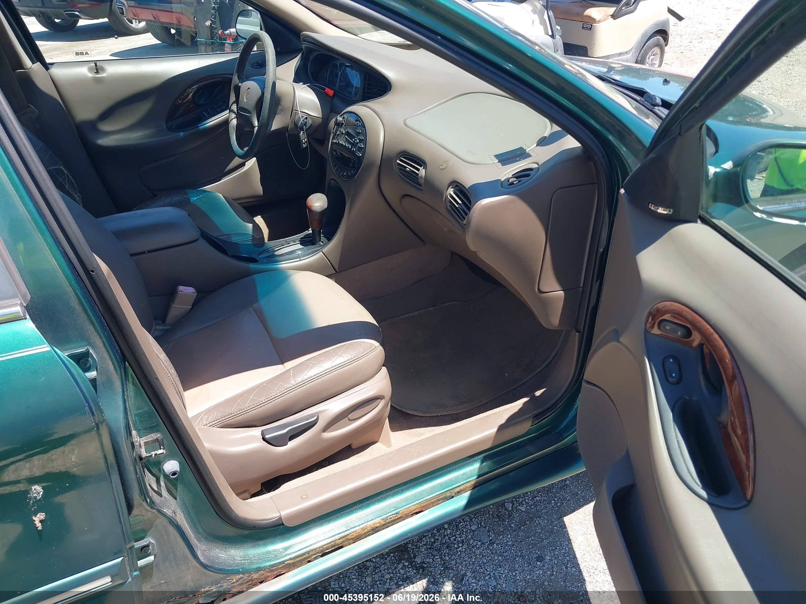 1999 Mercury Sable Ls Green vin: 1MEFM53S8XG658741