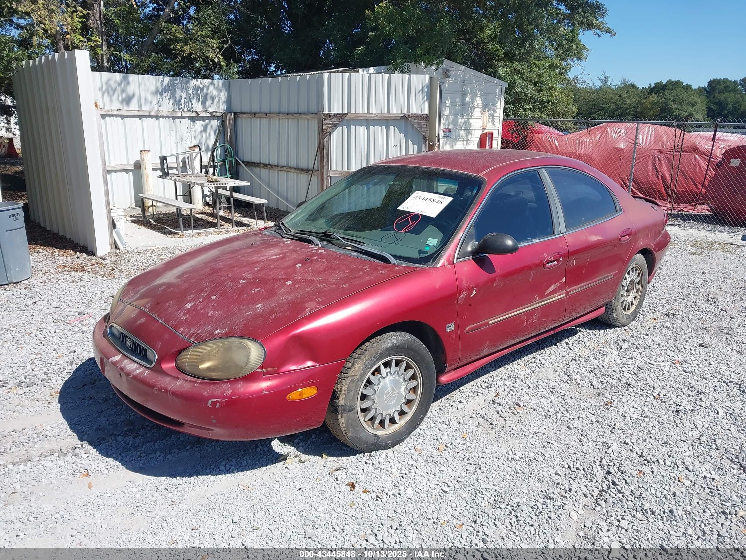 1998 Mercury Sable Ls Red vin: 1MEFM53SXWG634438