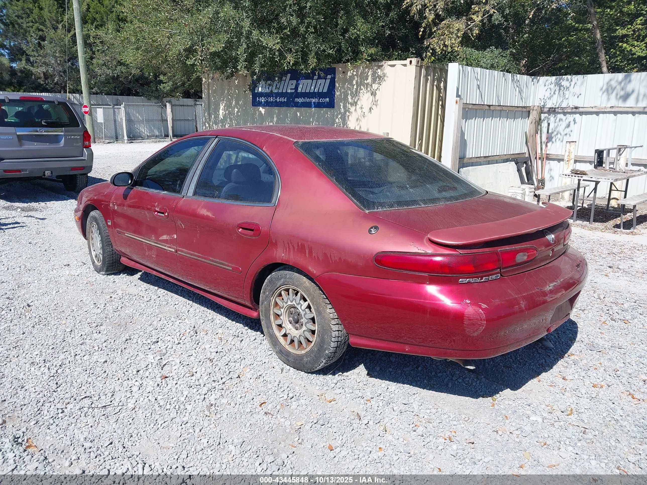 1998 Mercury Sable Ls Red vin: 1MEFM53SXWG634438