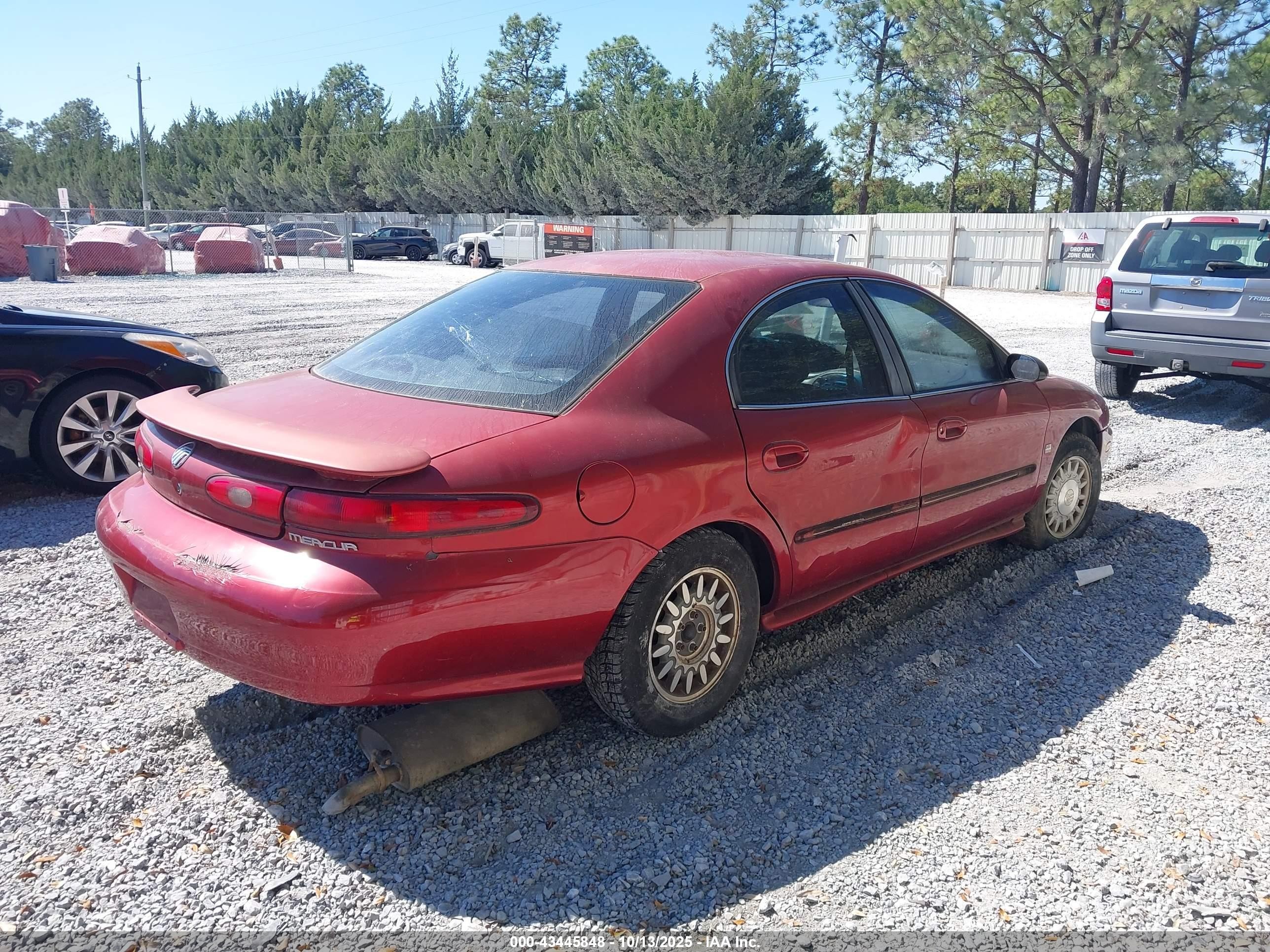 1998 Mercury Sable Ls Red vin: 1MEFM53SXWG634438