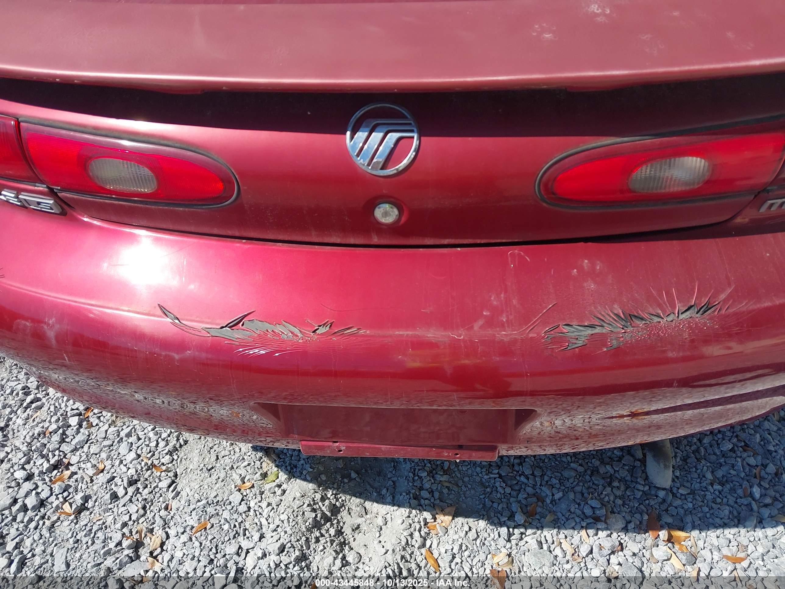 1998 Mercury Sable Ls Red vin: 1MEFM53SXWG634438