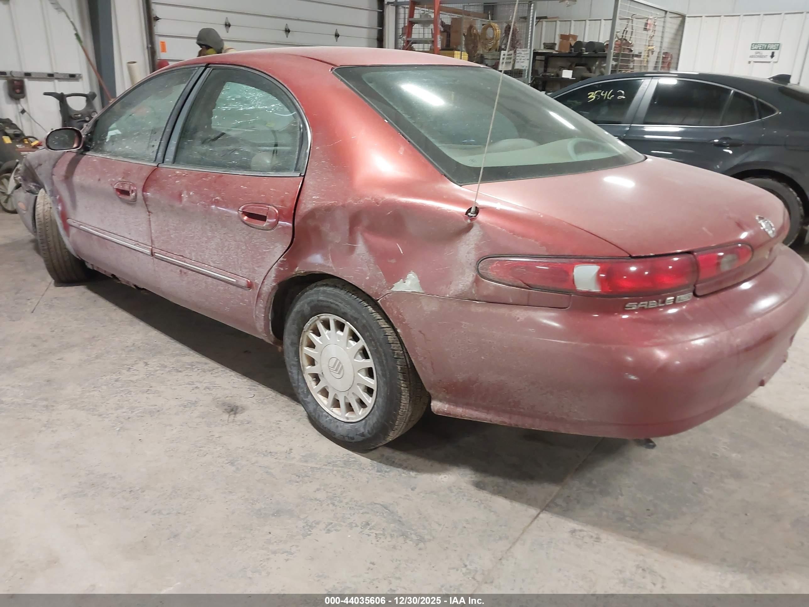 1999 Mercury Sable Ls Red vin: 1MEFM53U8XA616574