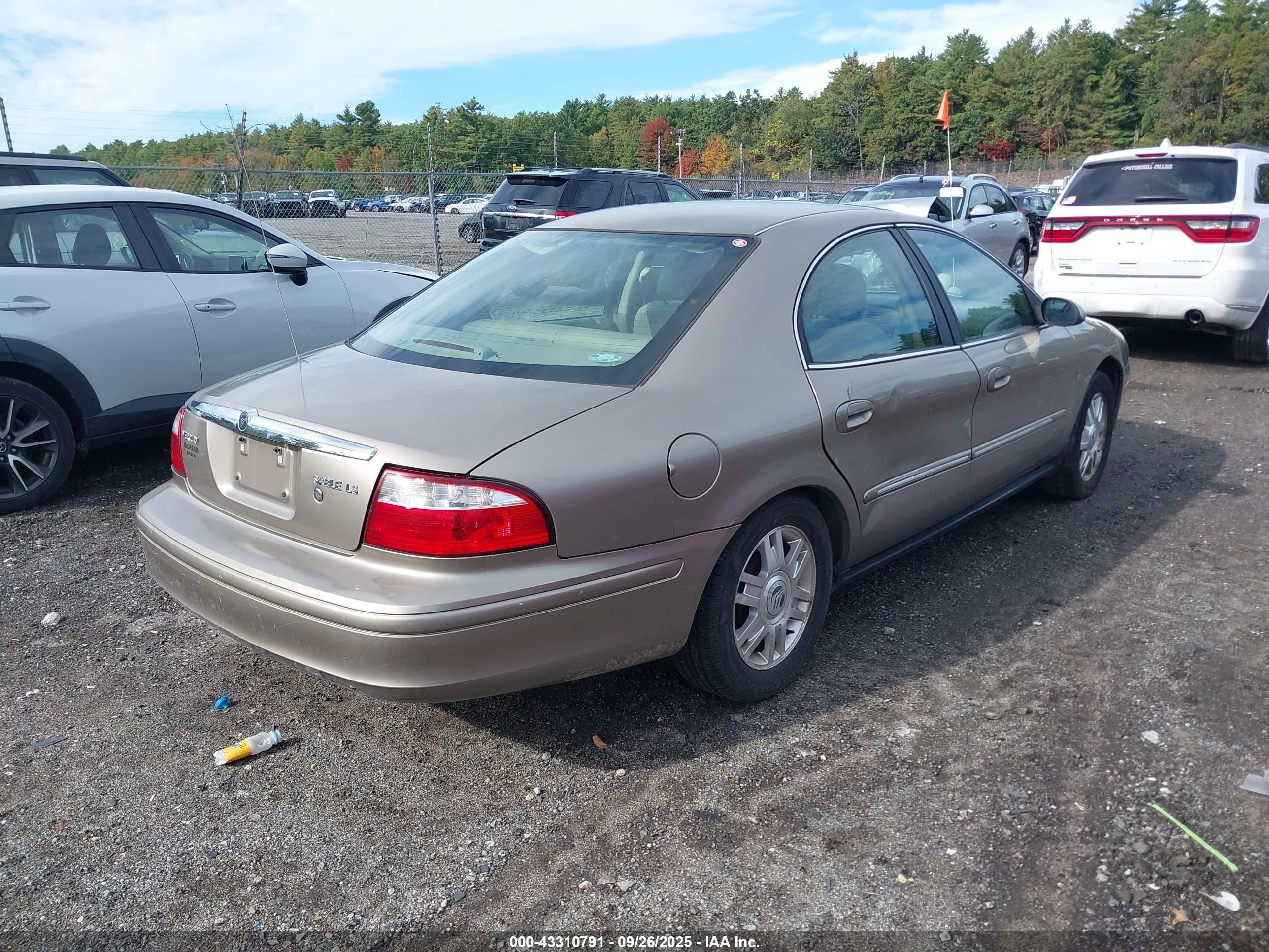 2004 Mercury Sable Ls Premium Gold vin: 1MEFM55S14G601726