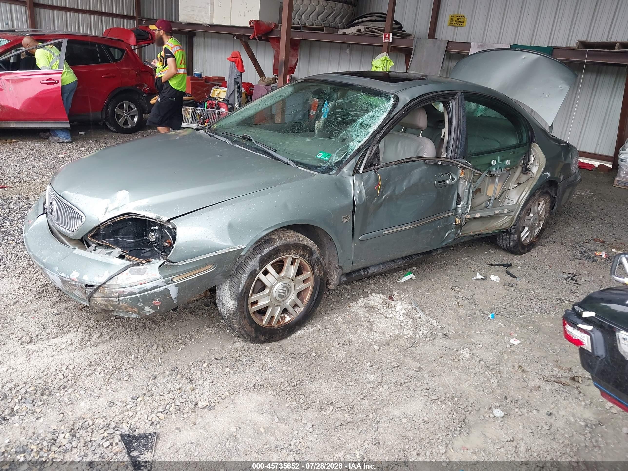 2005 Mercury Sable Ls Green vin: 1MEFM55S15A629594