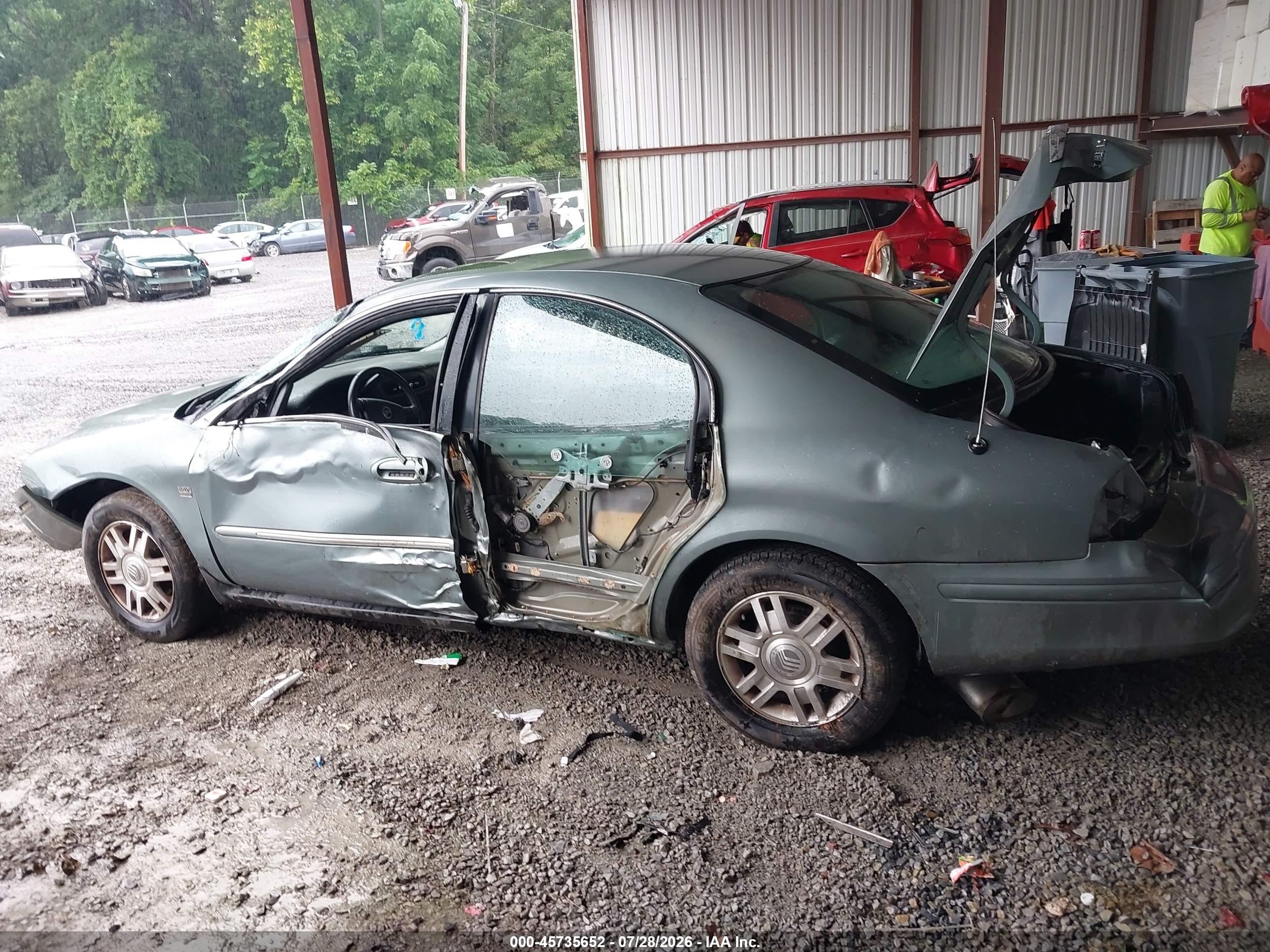 2005 Mercury Sable Ls Green vin: 1MEFM55S15A629594