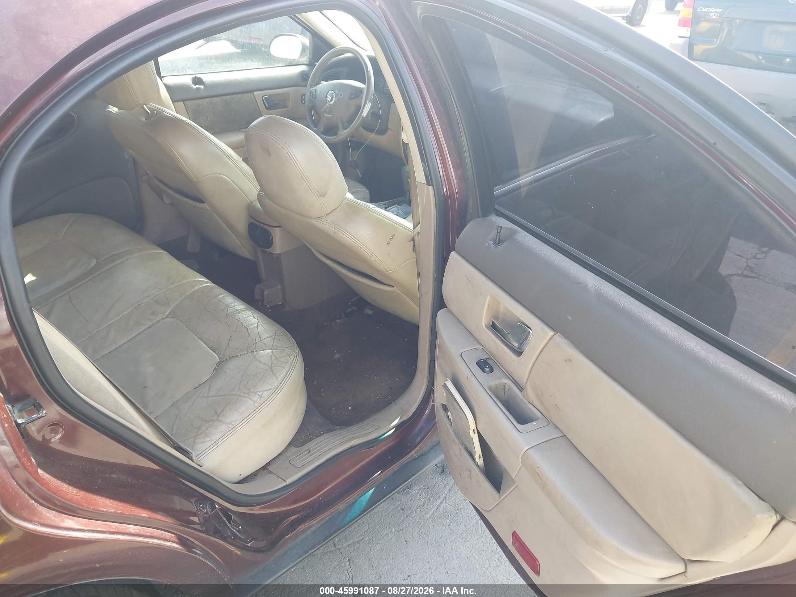 2000 Mercury Sable Ls Premium Burgundy vin: 1MEFM55S1YG640564