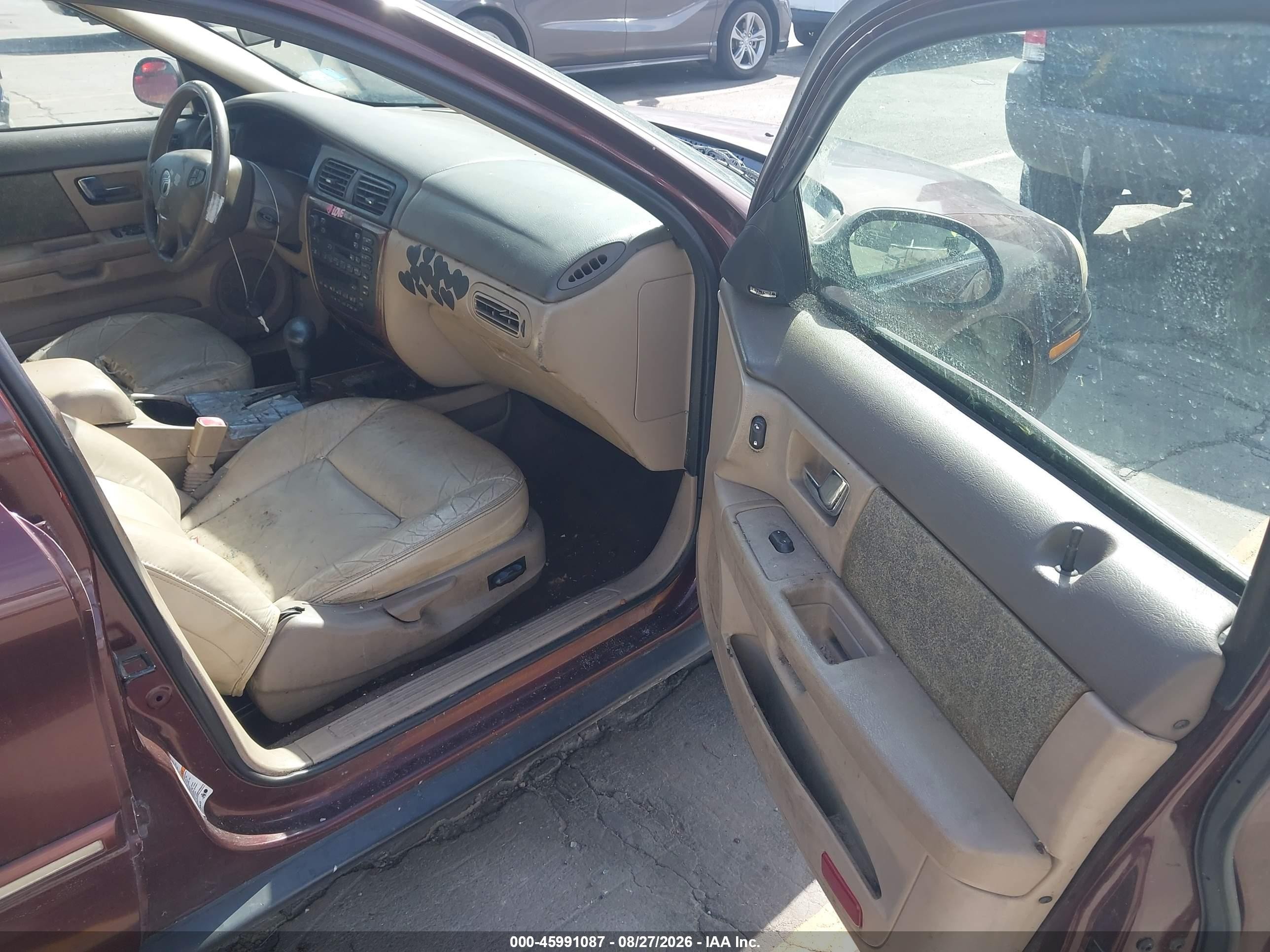 2000 Mercury Sable Ls Premium Burgundy vin: 1MEFM55S1YG640564
