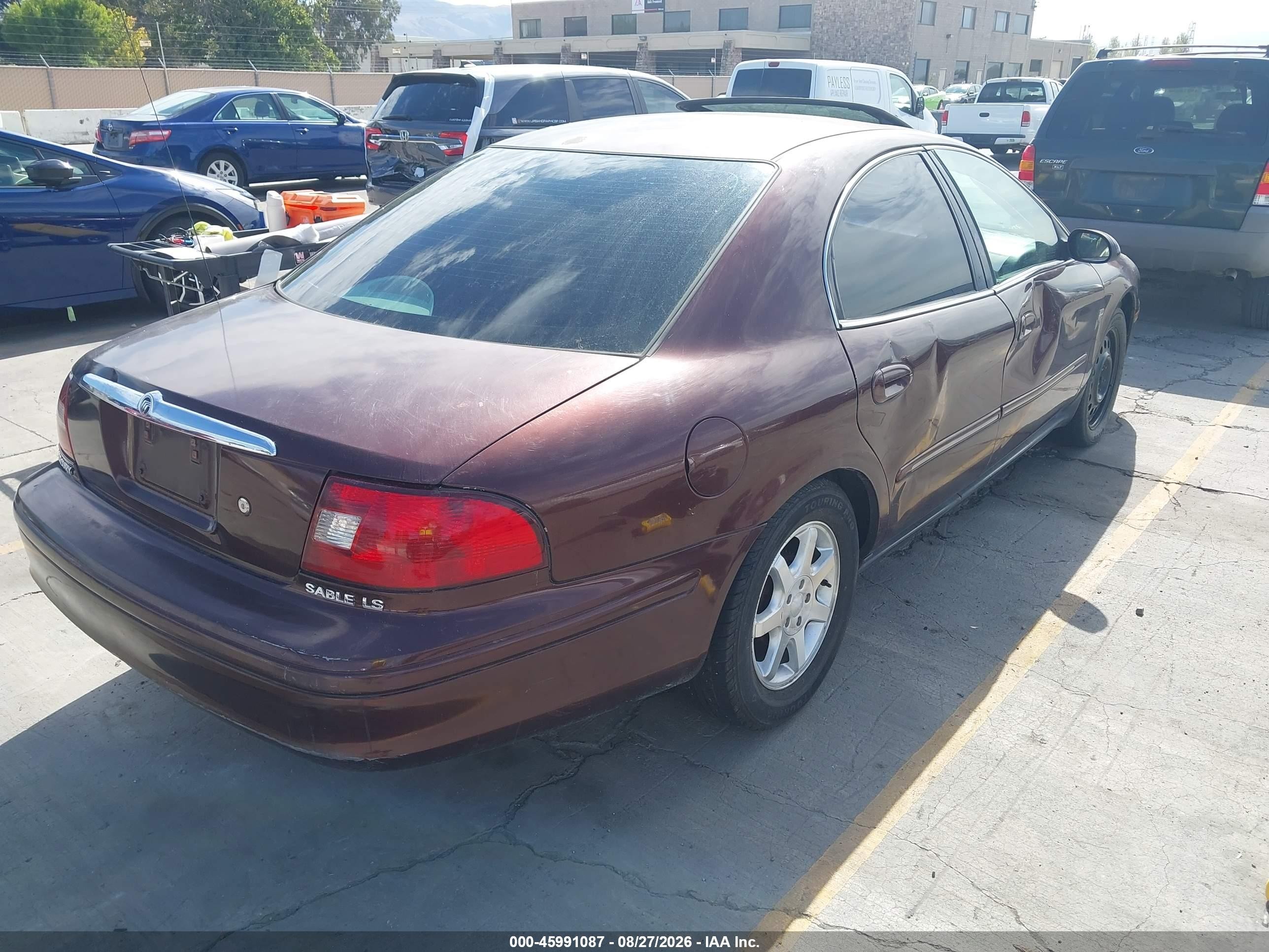 2000 Mercury Sable Ls Premium Burgundy vin: 1MEFM55S1YG640564