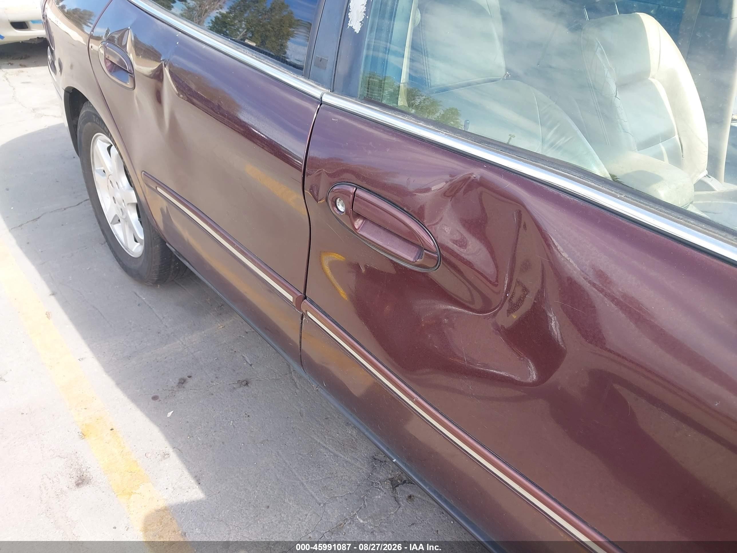 2000 Mercury Sable Ls Premium Burgundy vin: 1MEFM55S1YG640564