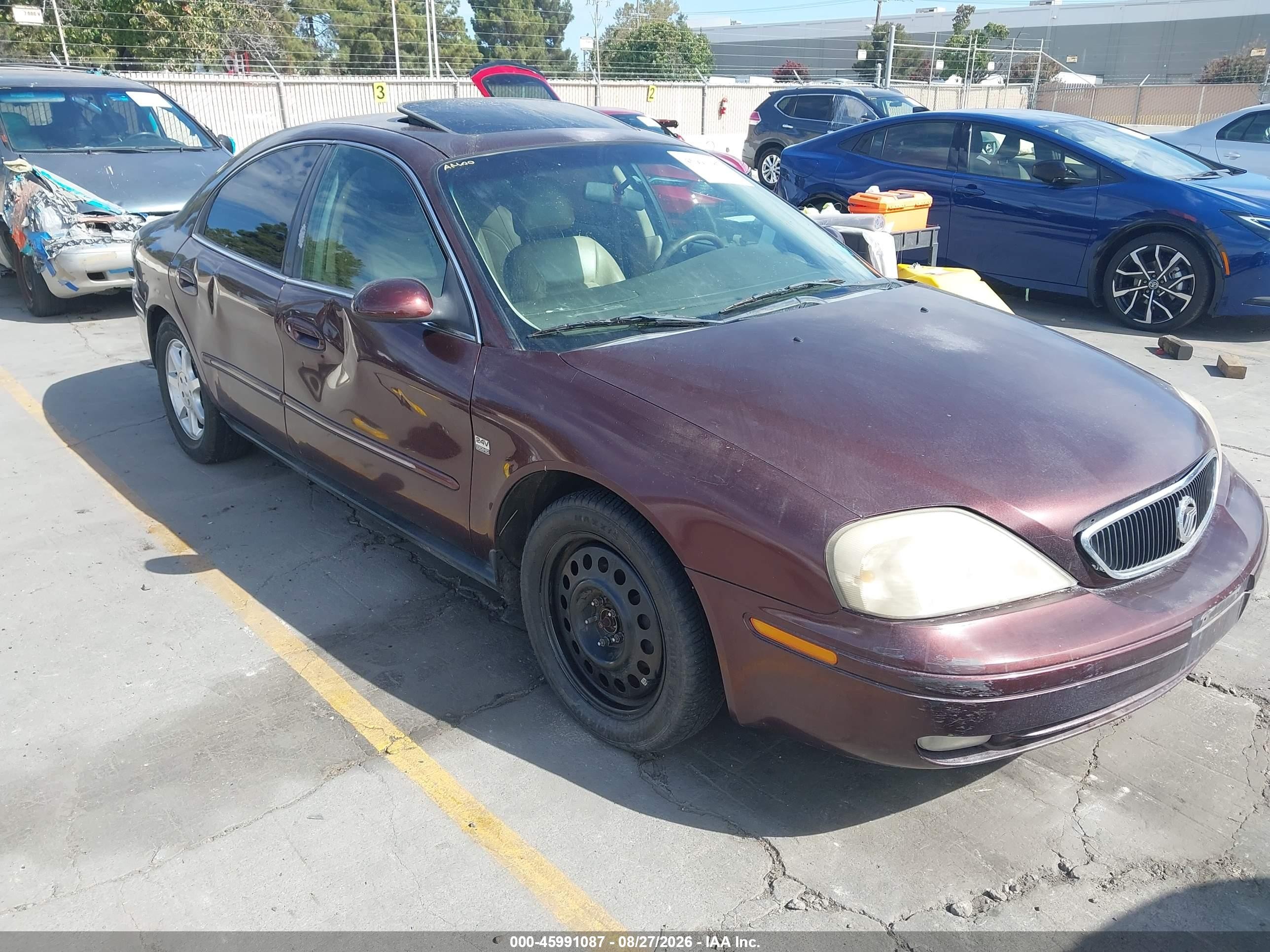 2000 Mercury Sable Ls Premium Burgundy vin: 1MEFM55S1YG640564