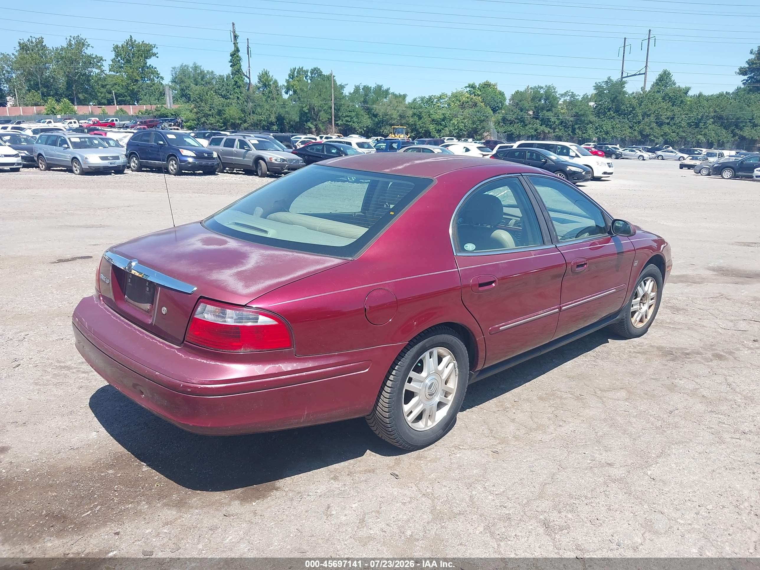 2005 Mercury Sable Ls Red vin: 1MEFM55S25A629491