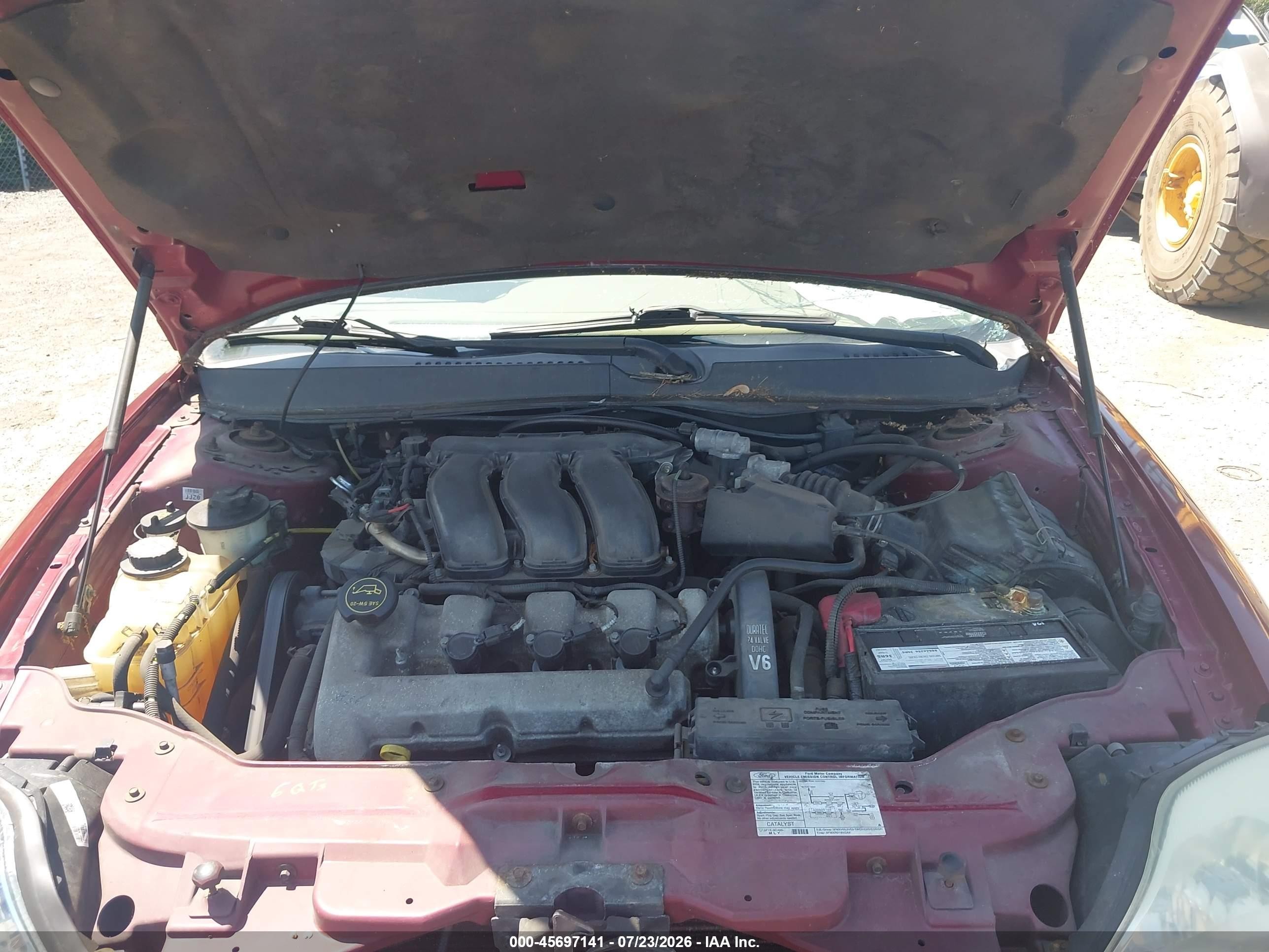 2005 Mercury Sable Ls Red vin: 1MEFM55S25A629491