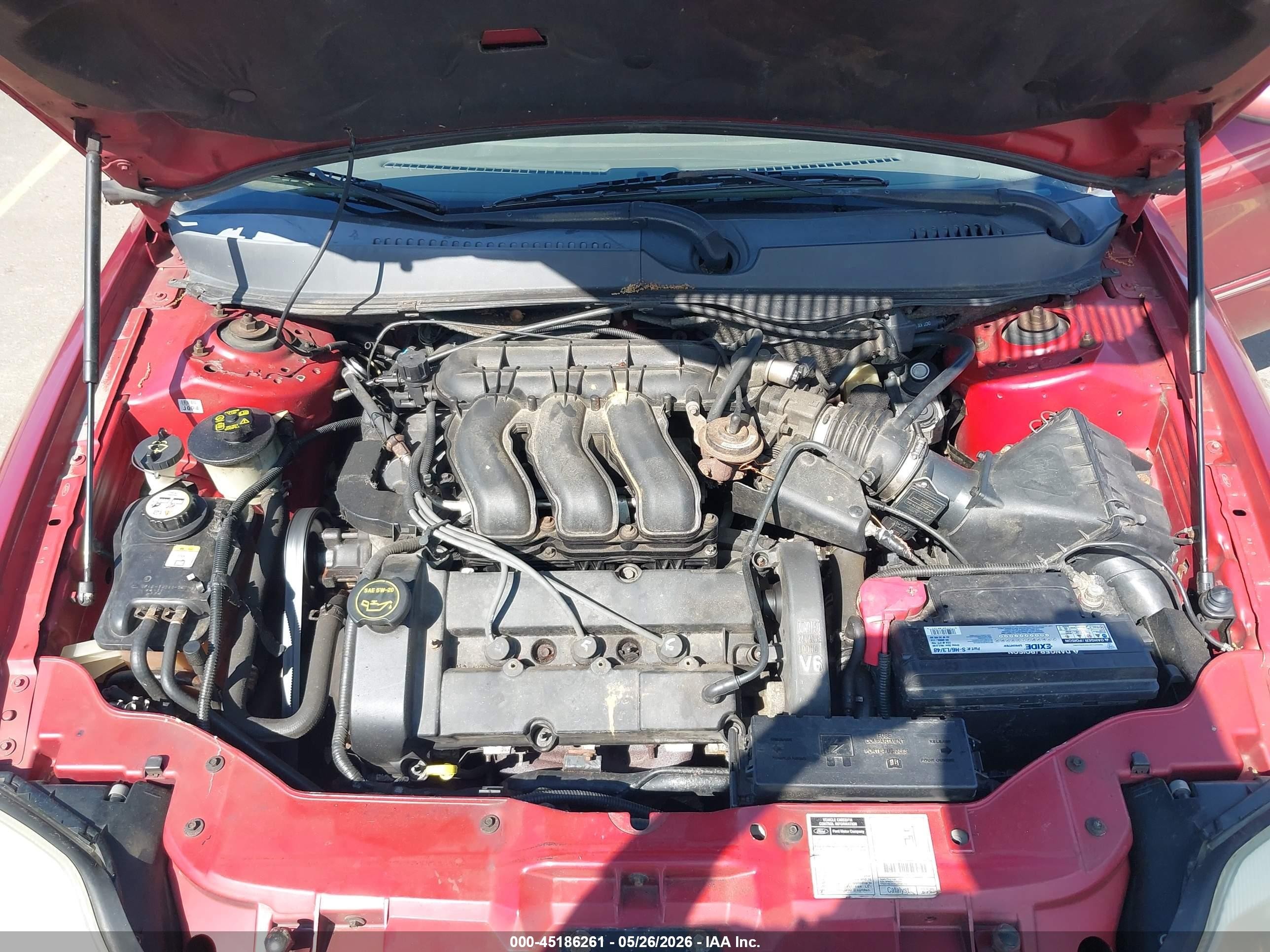 2001 Mercury Sable Ls Premium Red vin: 1MEFM55S71A651982