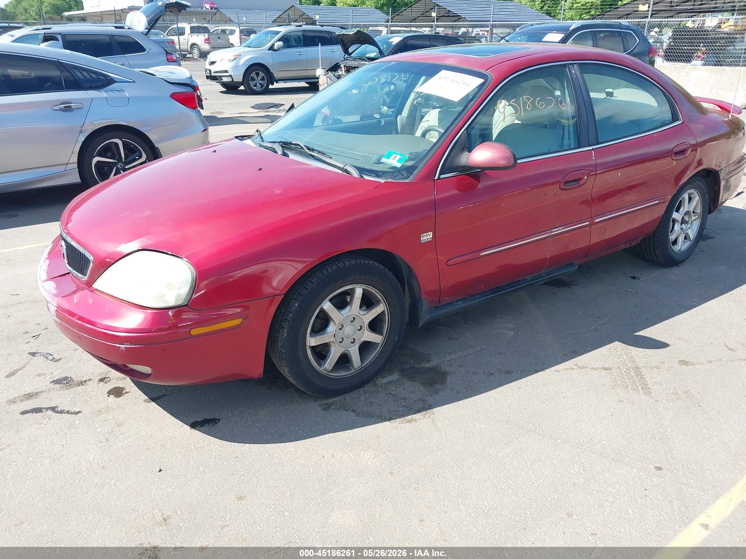 2001 Mercury Sable Ls Premium Red vin: 1MEFM55S71A651982