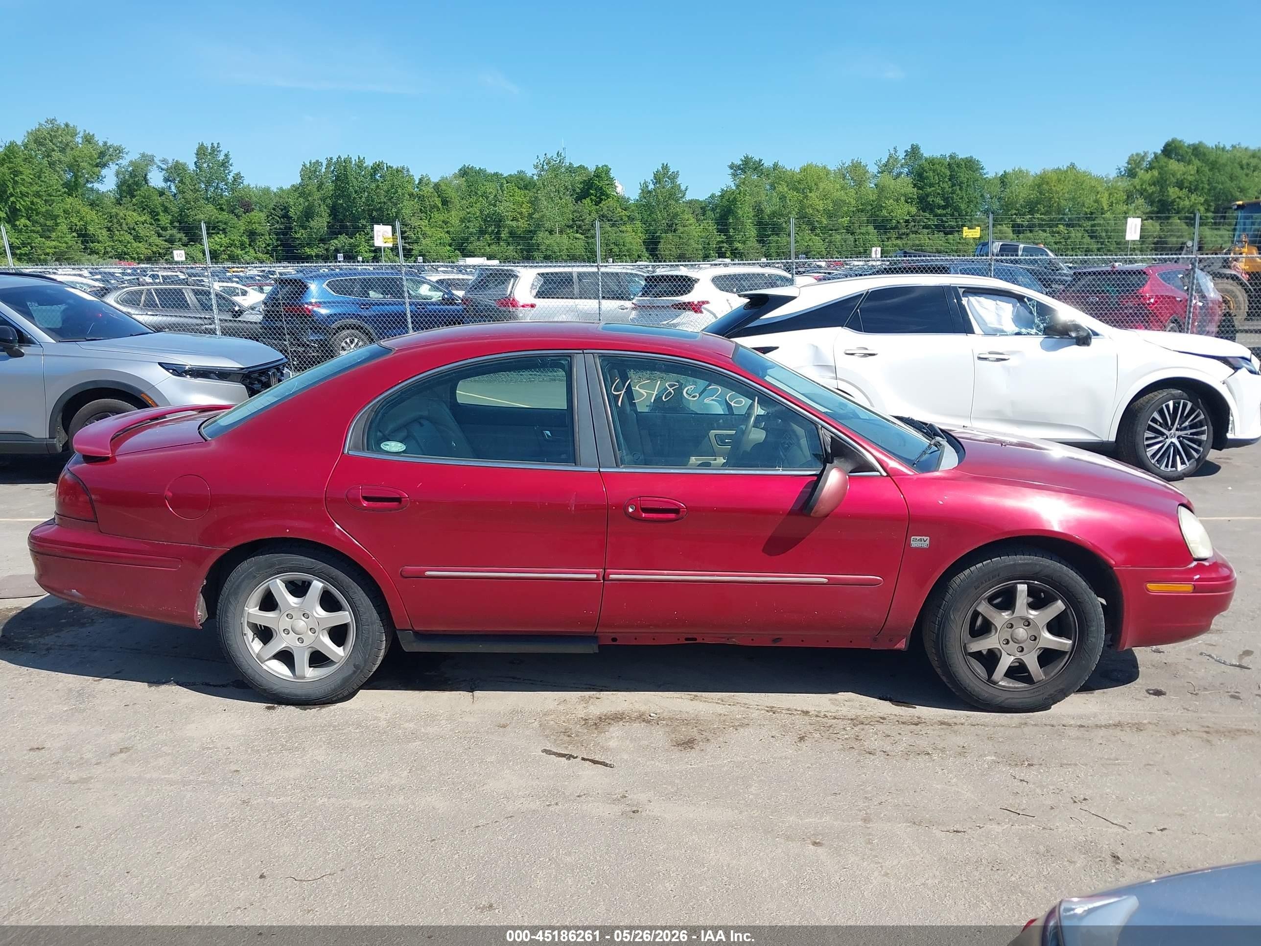 2001 Mercury Sable Ls Premium Red vin: 1MEFM55S71A651982