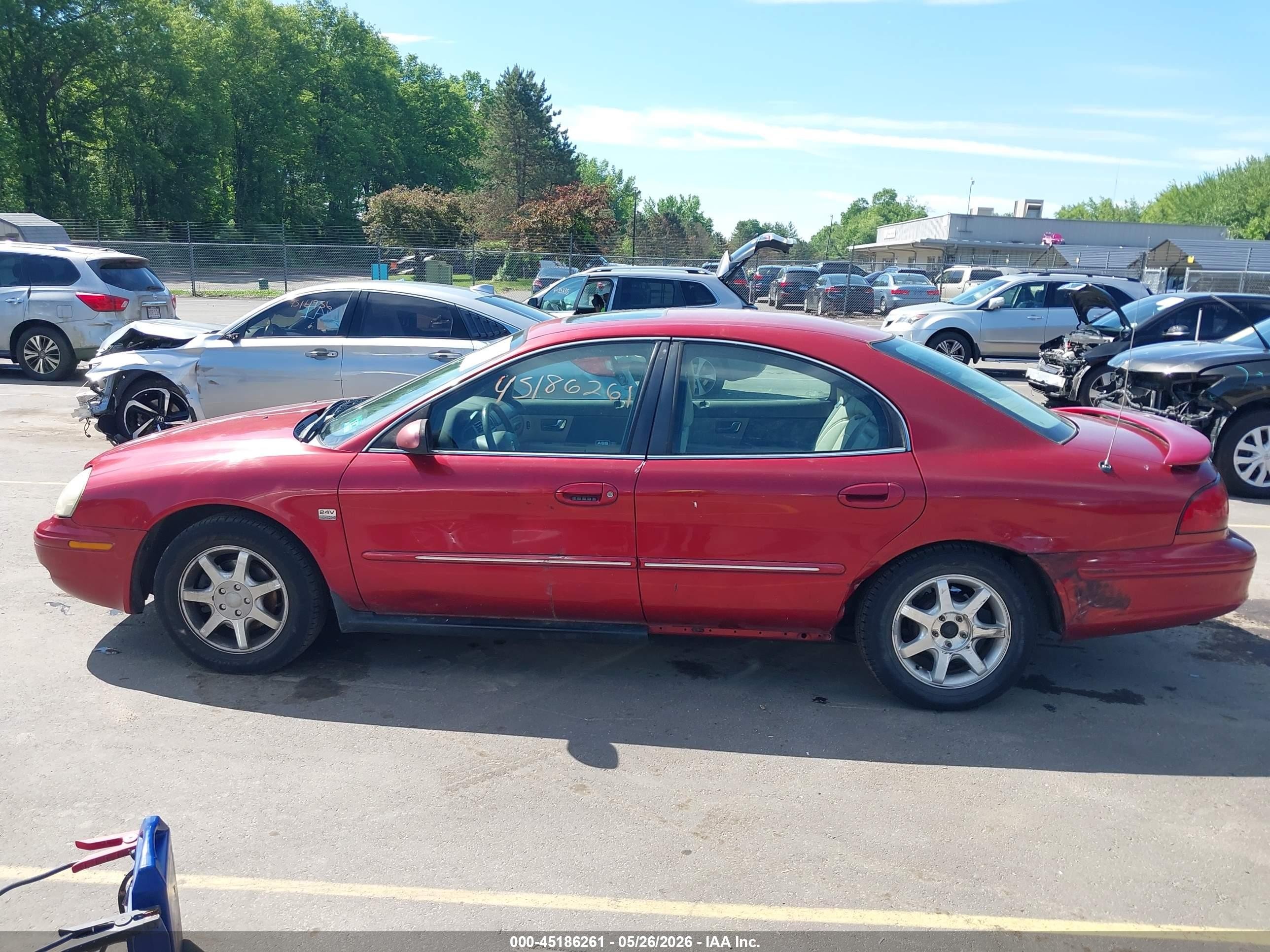 2001 Mercury Sable Ls Premium Red vin: 1MEFM55S71A651982