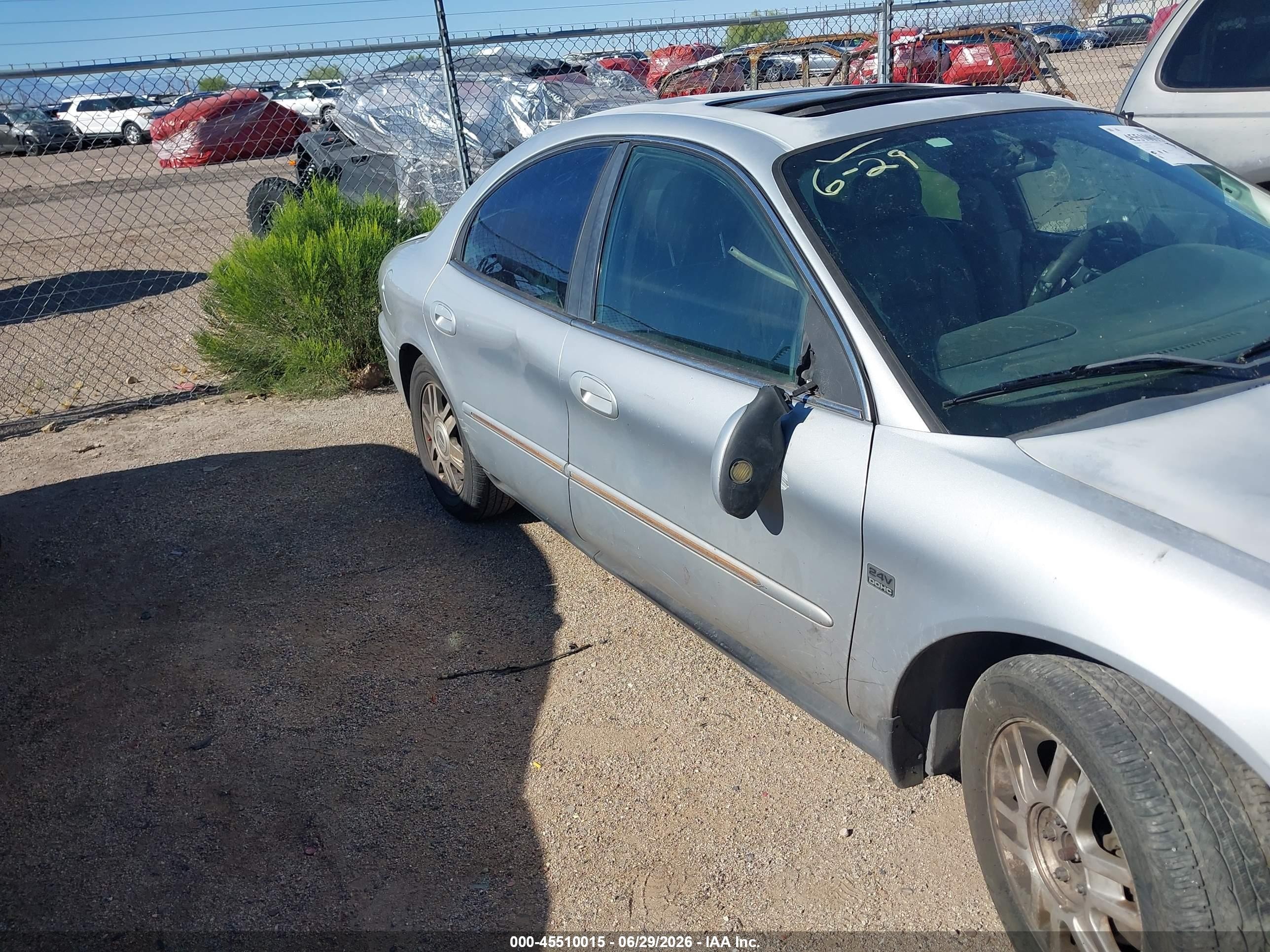 2005 Mercury Sable Ls Silver vin: 1MEFM55S85A619631