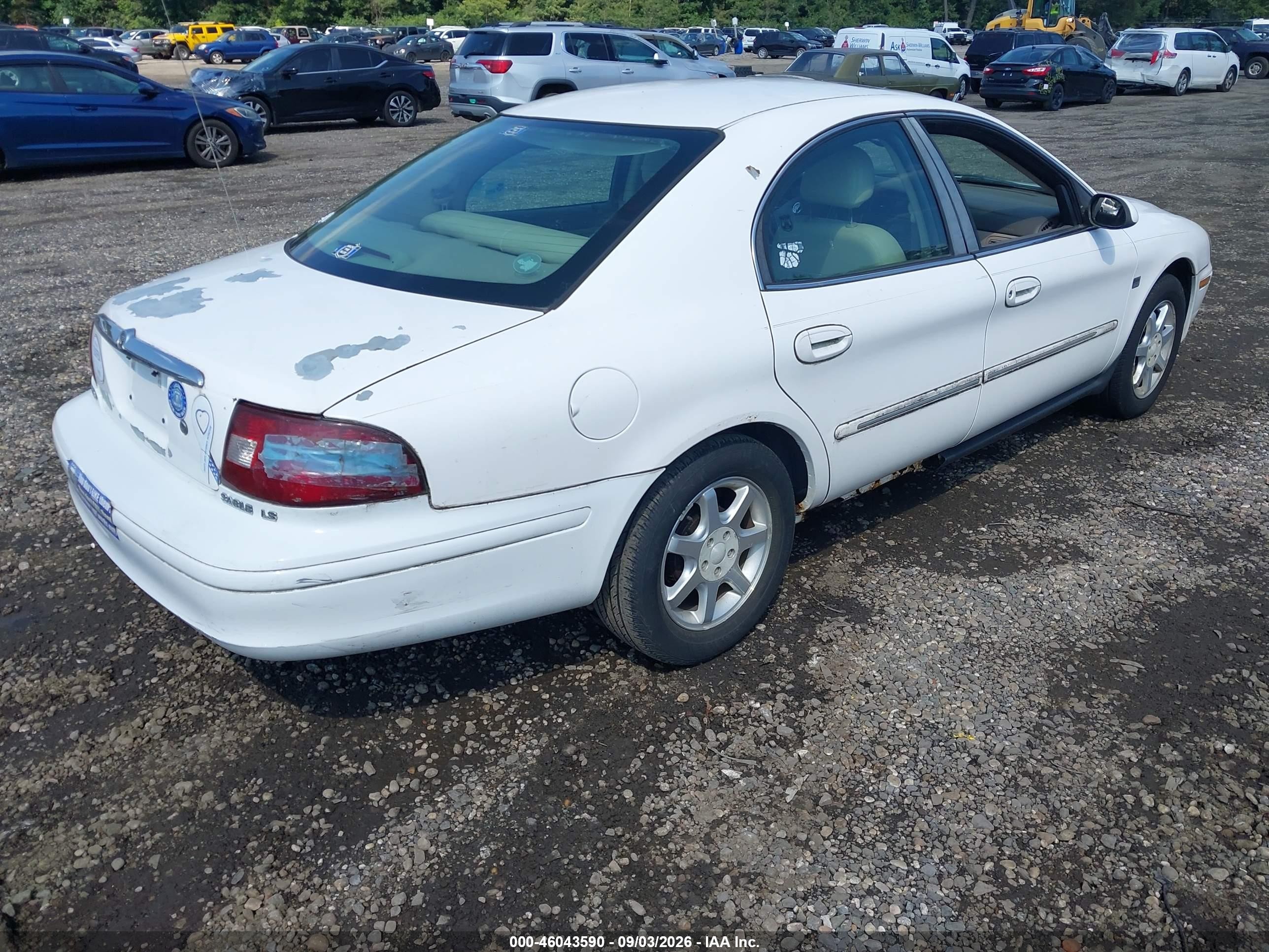 2002 Mercury Sable Ls Premium White vin: 1MEFM55S92G626368