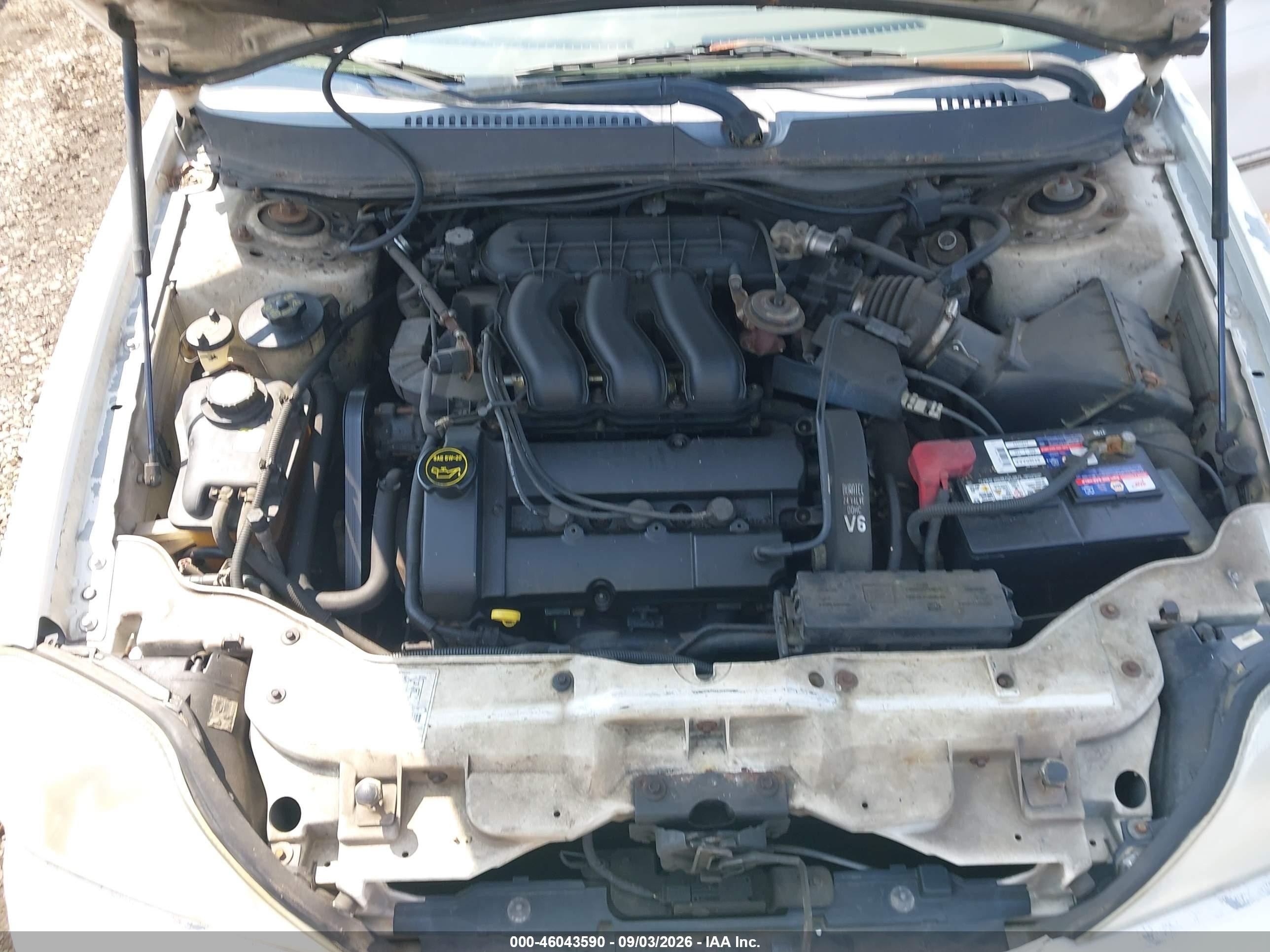 2002 Mercury Sable Ls Premium White vin: 1MEFM55S92G626368