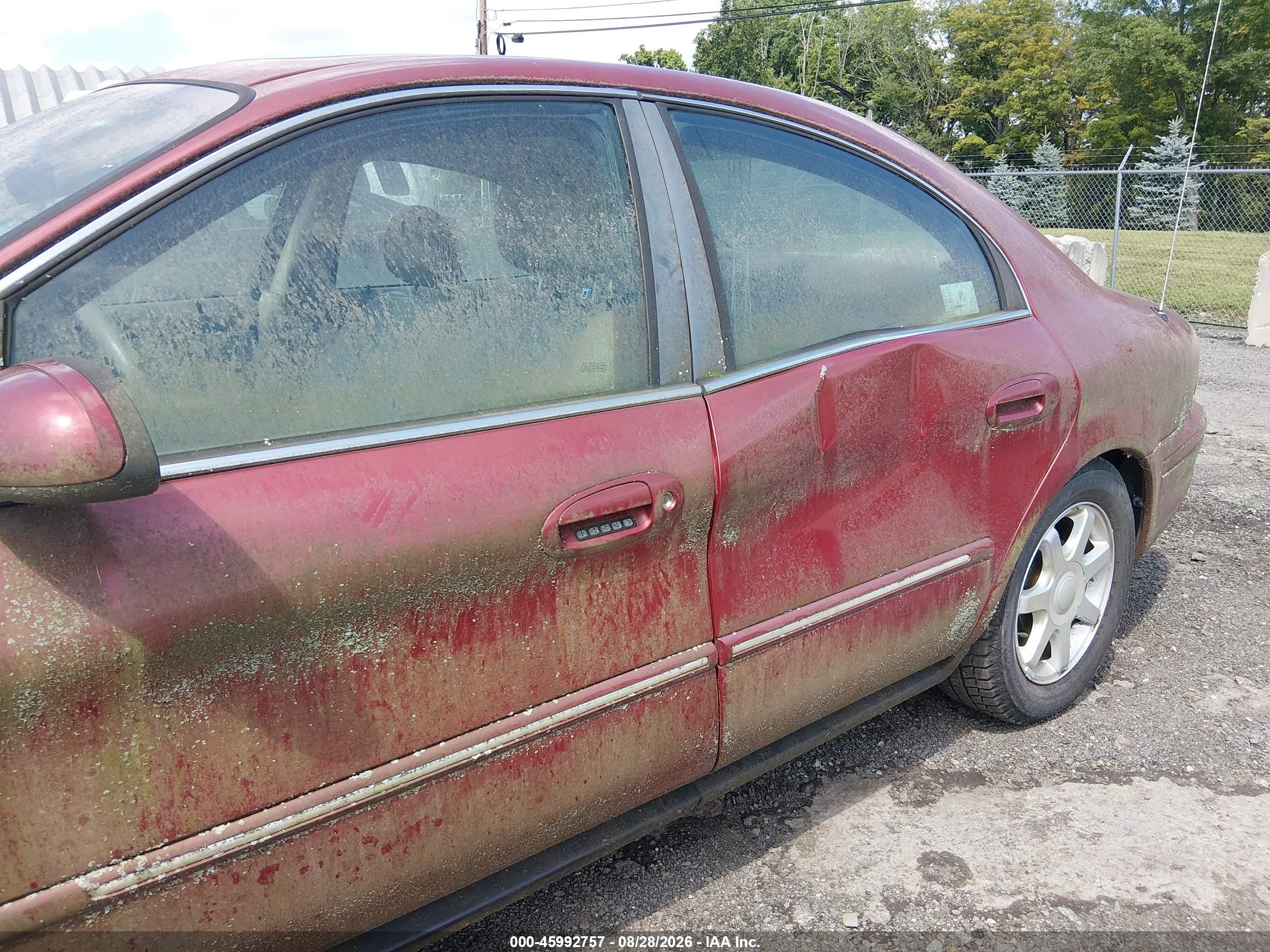 2003 Mercury Sable Ls Premium Red vin: 1MEFM55S93A631042