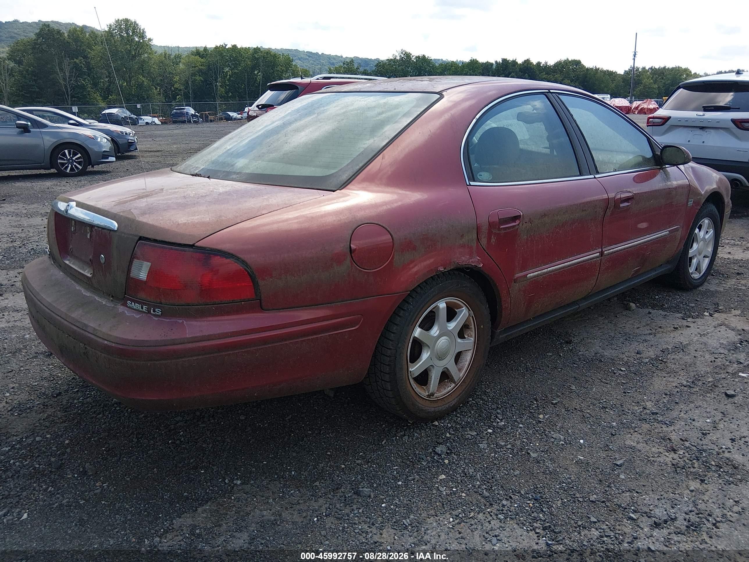 2003 Mercury Sable Ls Premium Red vin: 1MEFM55S93A631042
