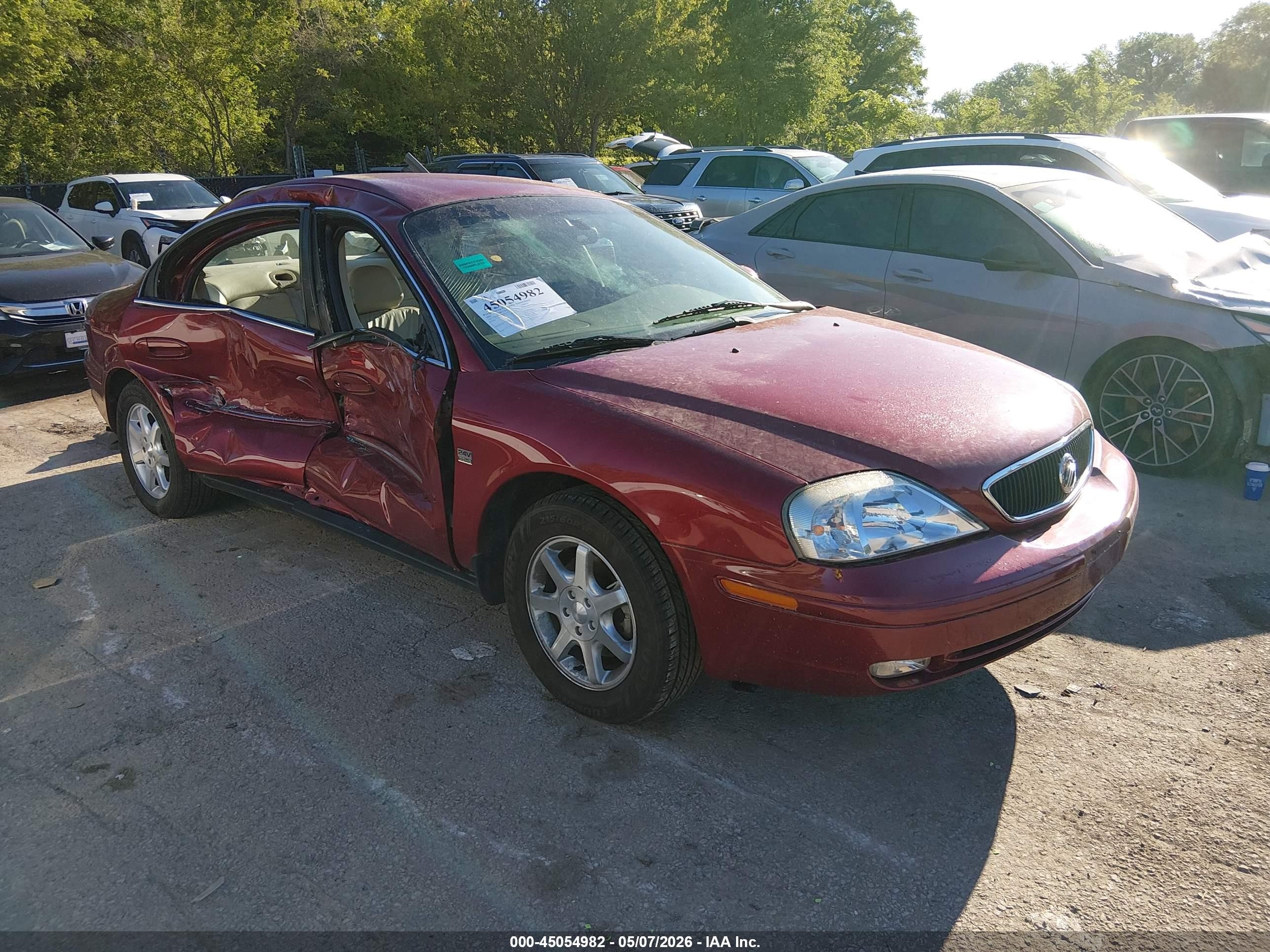 2002 Mercury Sable Ls Premium Red vin: 1MEFM55SX2G617551