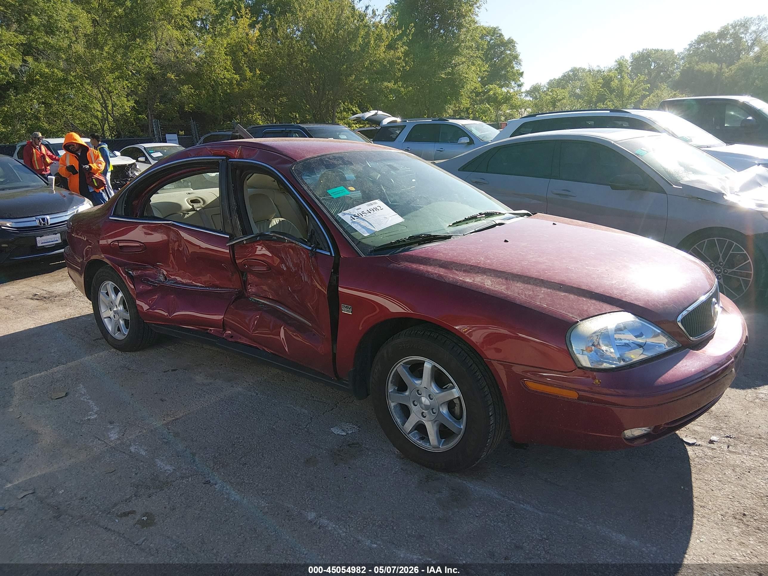 2002 Mercury Sable Ls Premium Red vin: 1MEFM55SX2G617551