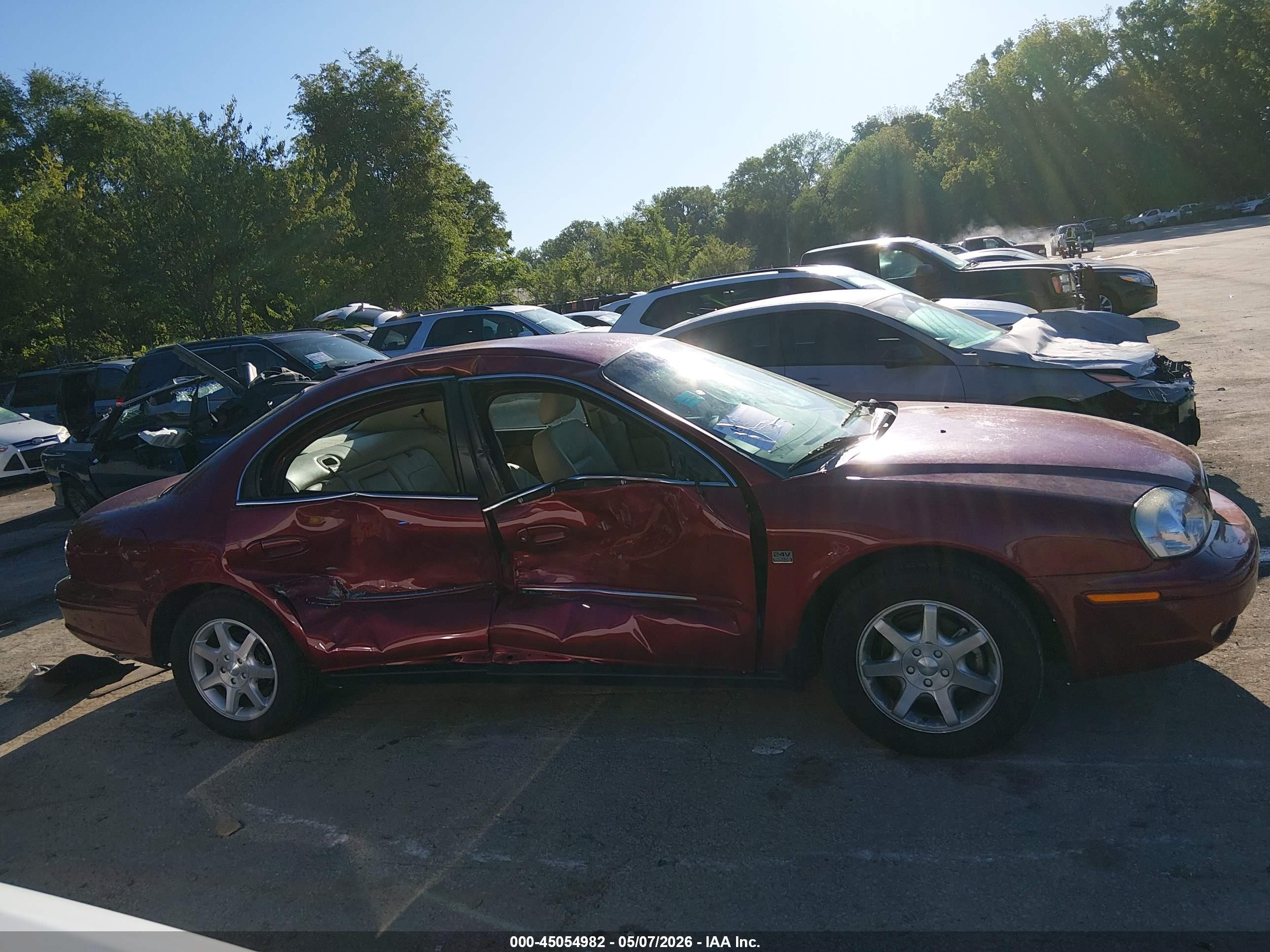 2002 Mercury Sable Ls Premium Red vin: 1MEFM55SX2G617551