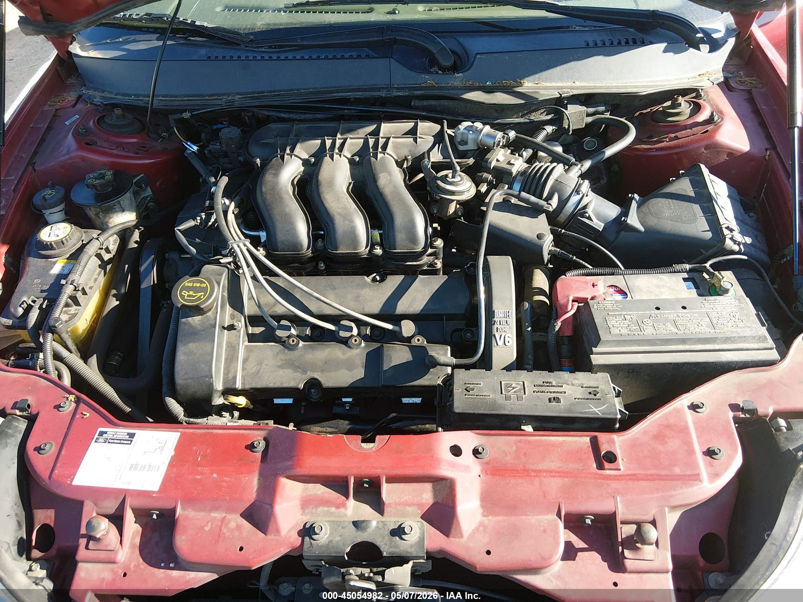 2002 Mercury Sable Ls Premium Red vin: 1MEFM55SX2G617551