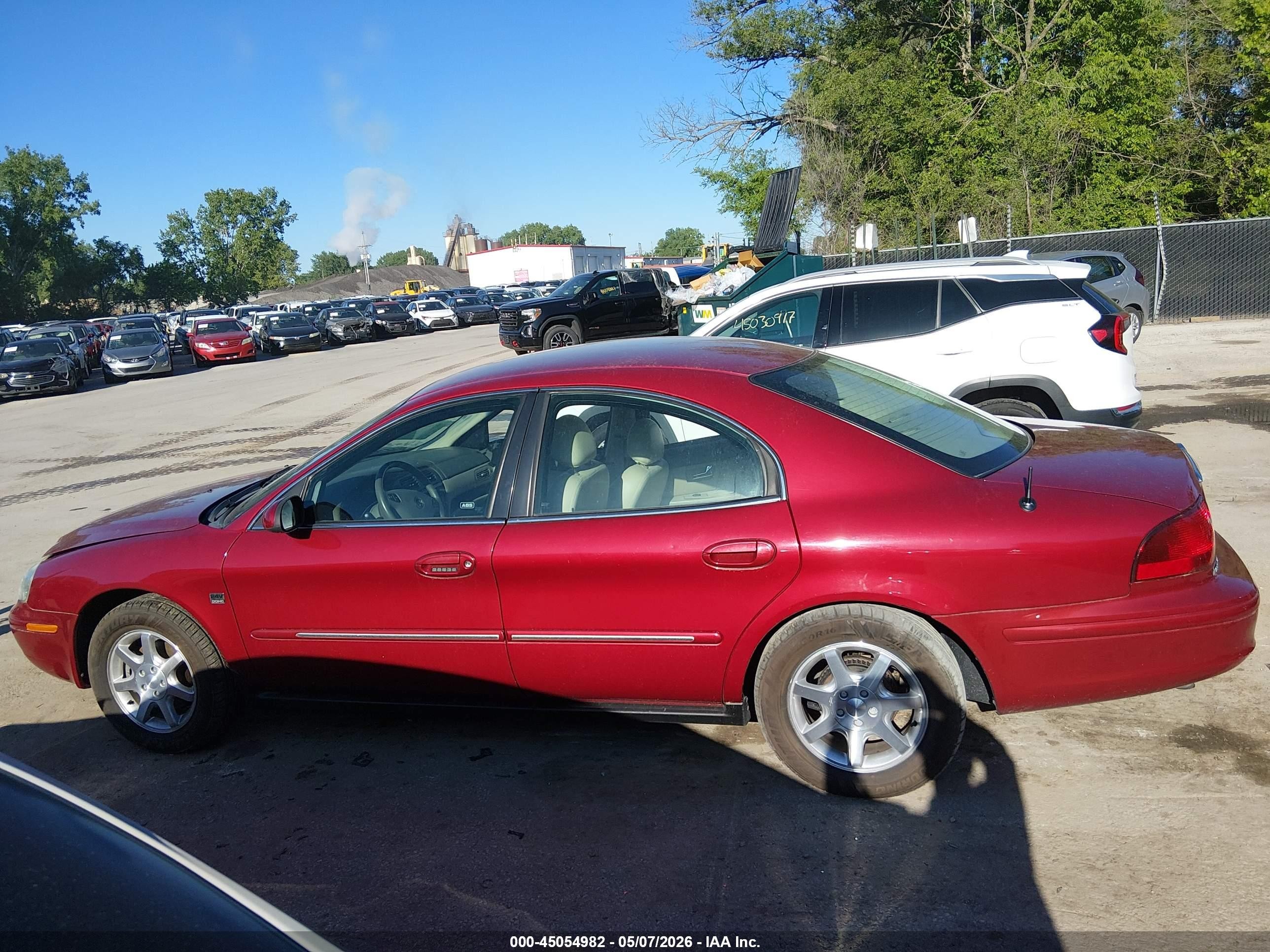 2002 Mercury Sable Ls Premium Red vin: 1MEFM55SX2G617551
