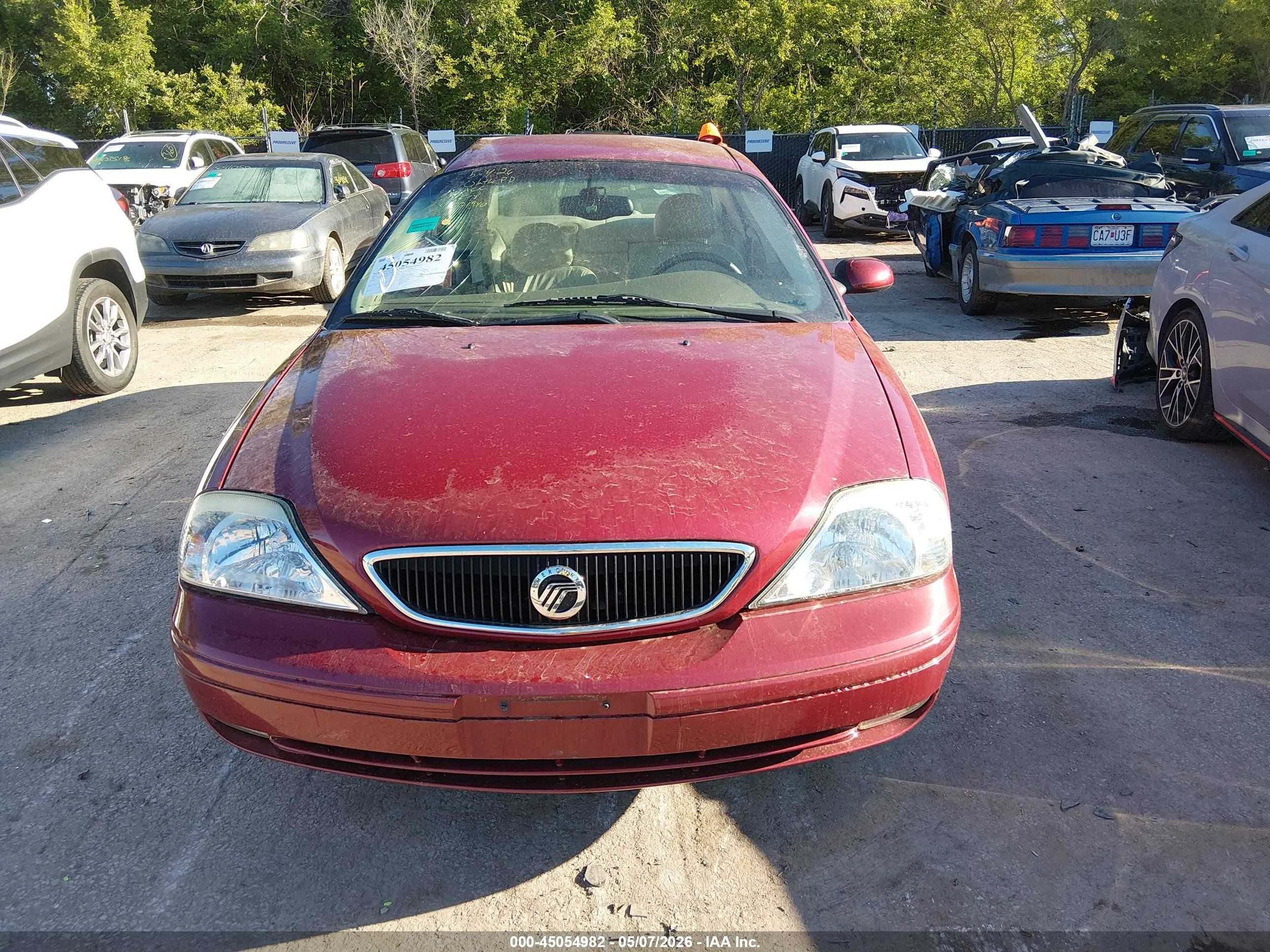 2002 Mercury Sable Ls Premium Red vin: 1MEFM55SX2G617551