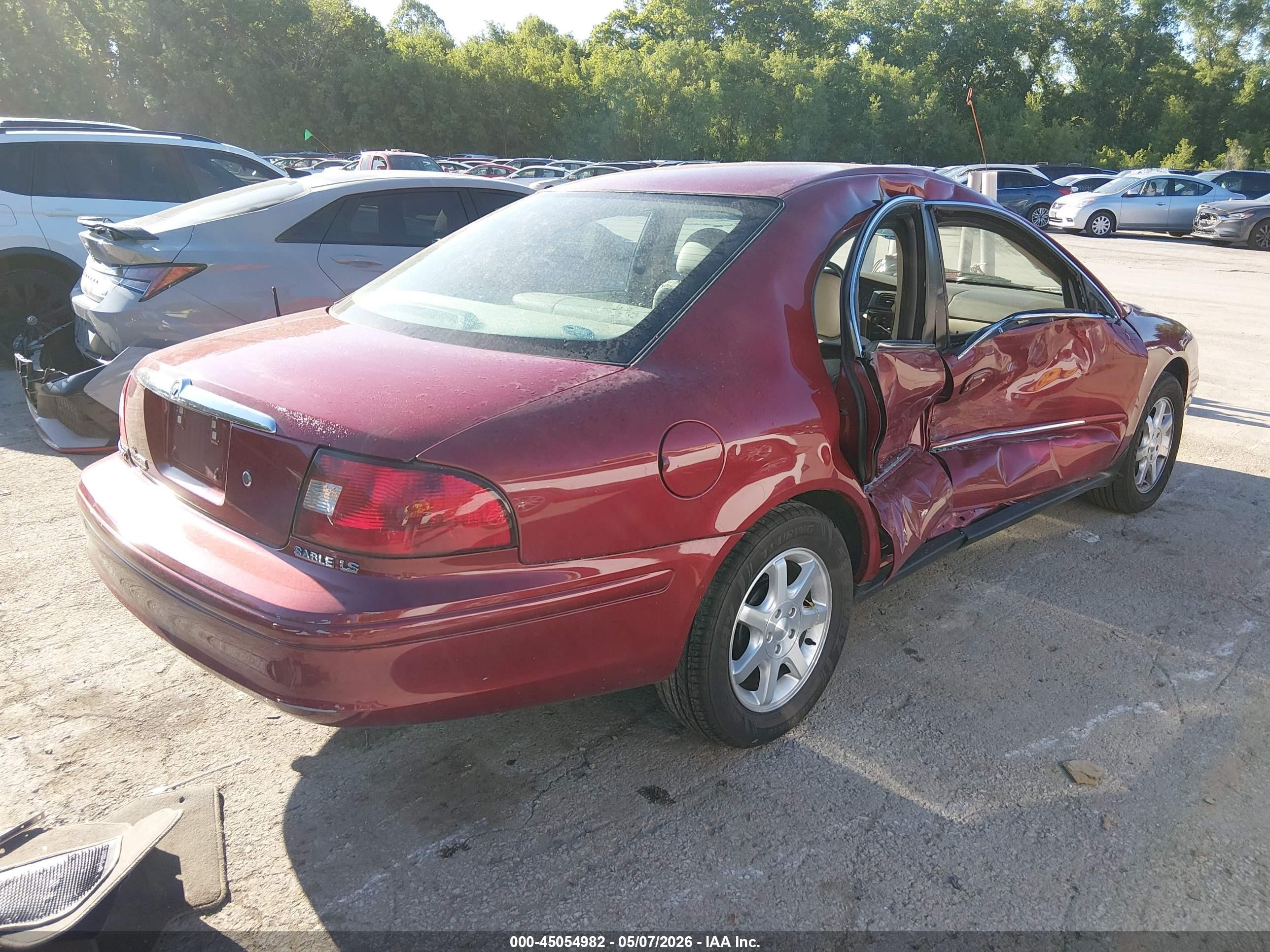 2002 Mercury Sable Ls Premium Red vin: 1MEFM55SX2G617551